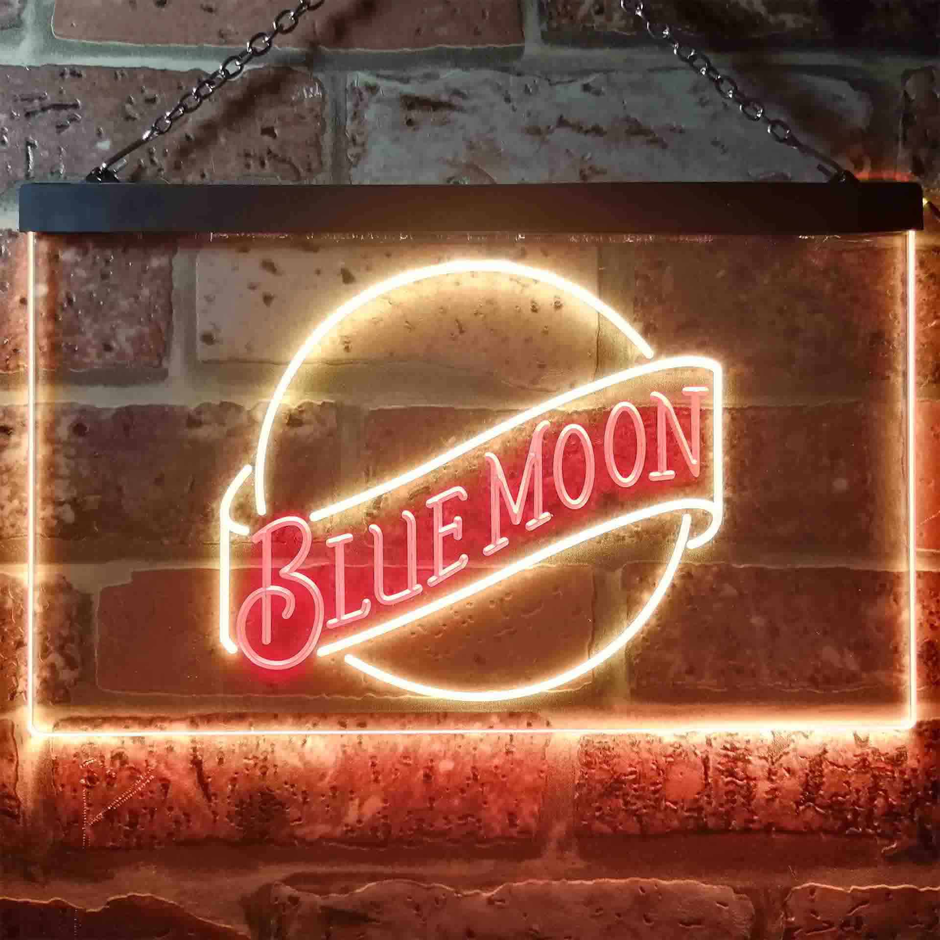 Blue Moon Beer Bar LED Neon Sign