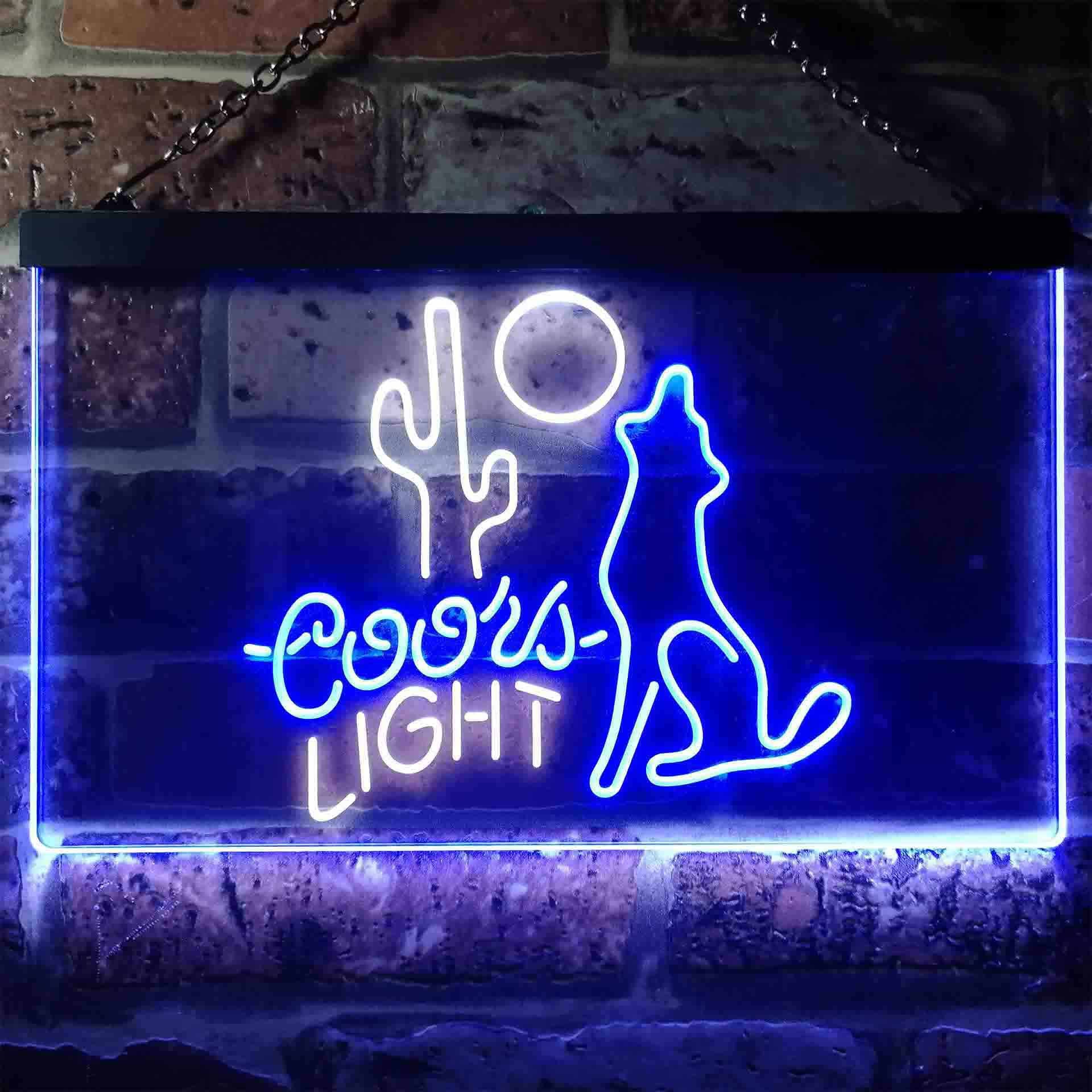 Coors Light Coyote Moon LED Neon Sign