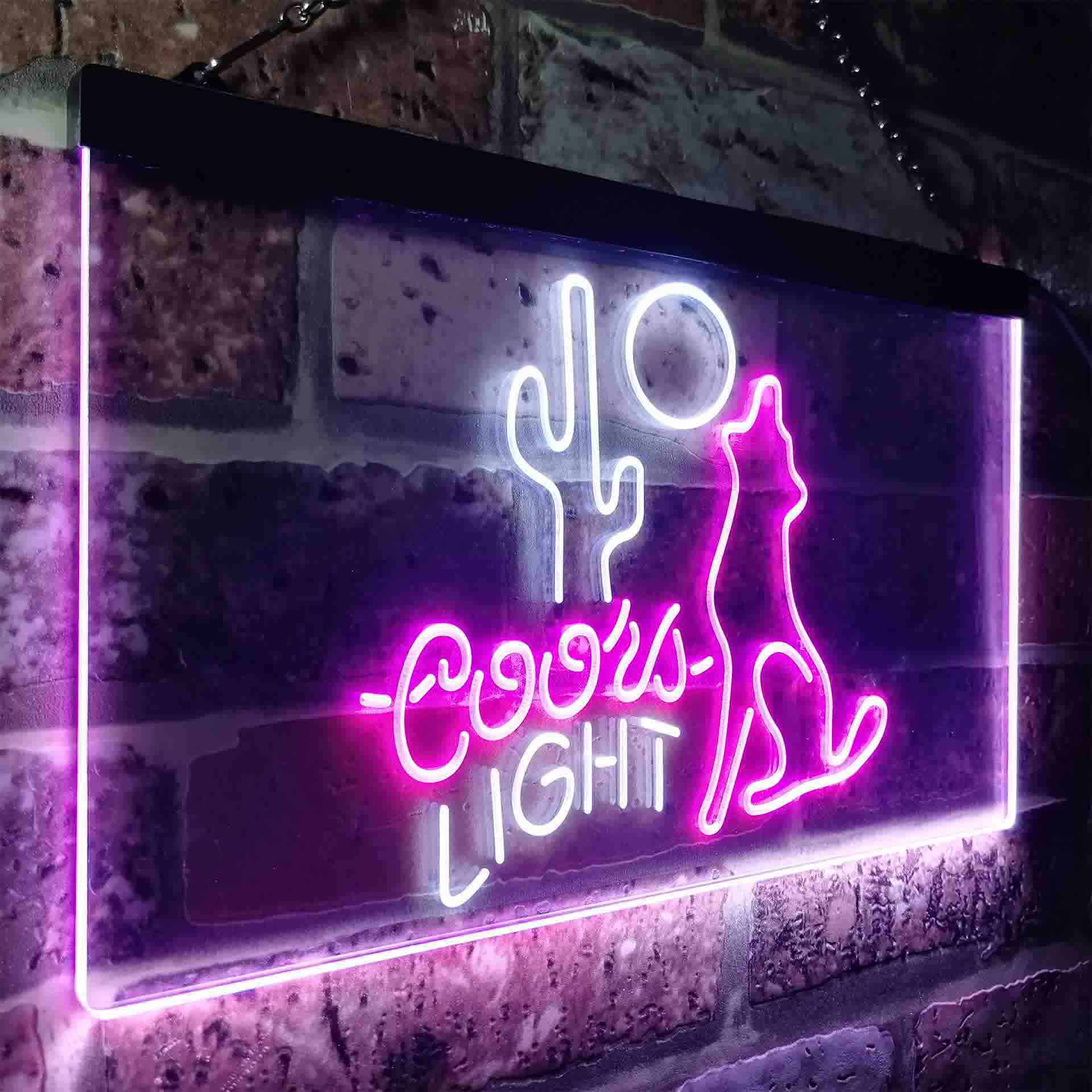 Coors Light Coyote Moon LED Neon Sign
