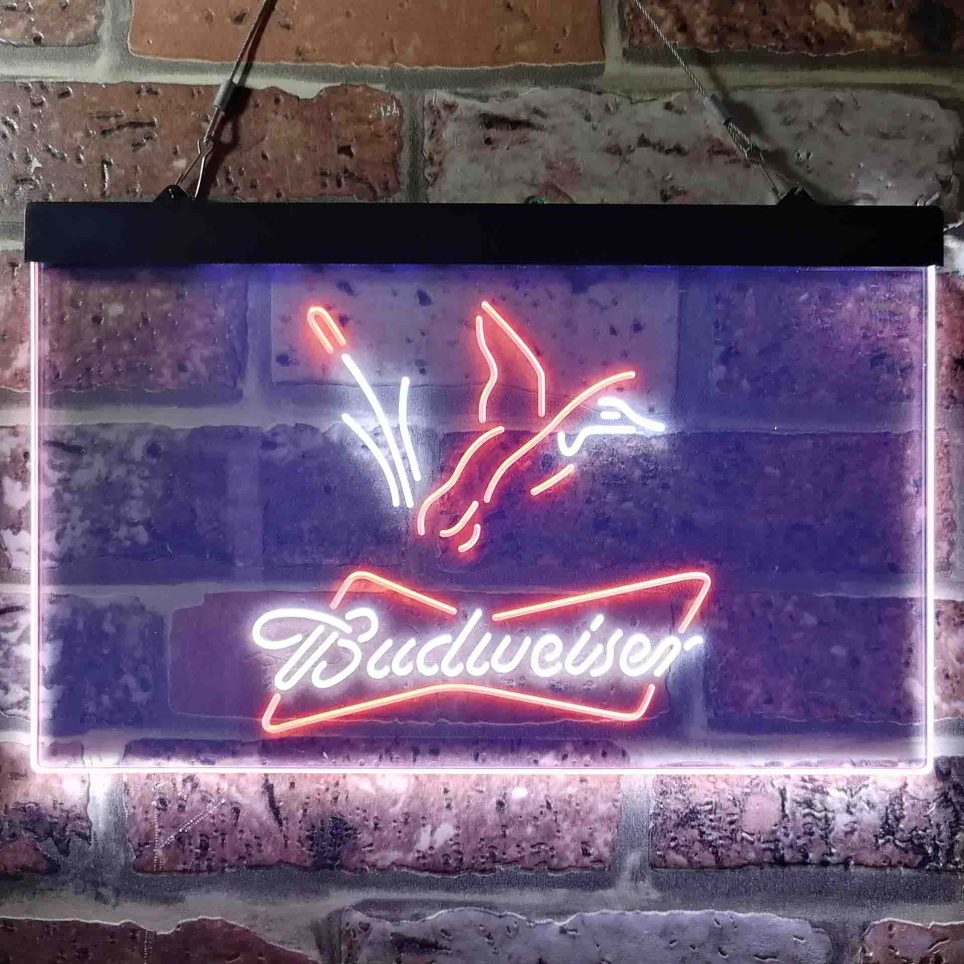 Budweisers Duck Hunting Home Beer Bar Decoration Gifts LED Neon Sign