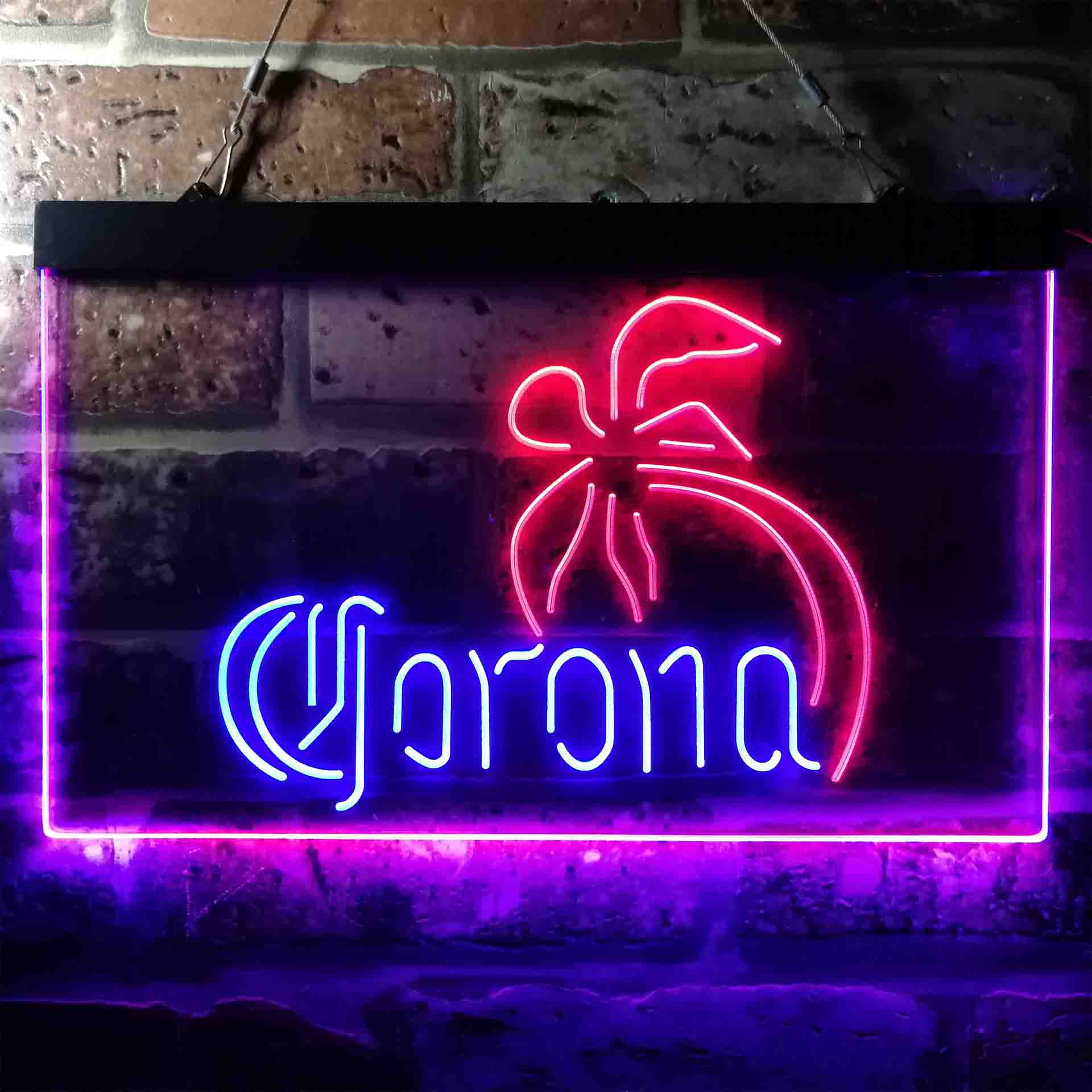Coronas Palm Tree Island Simple LED Neon Sign