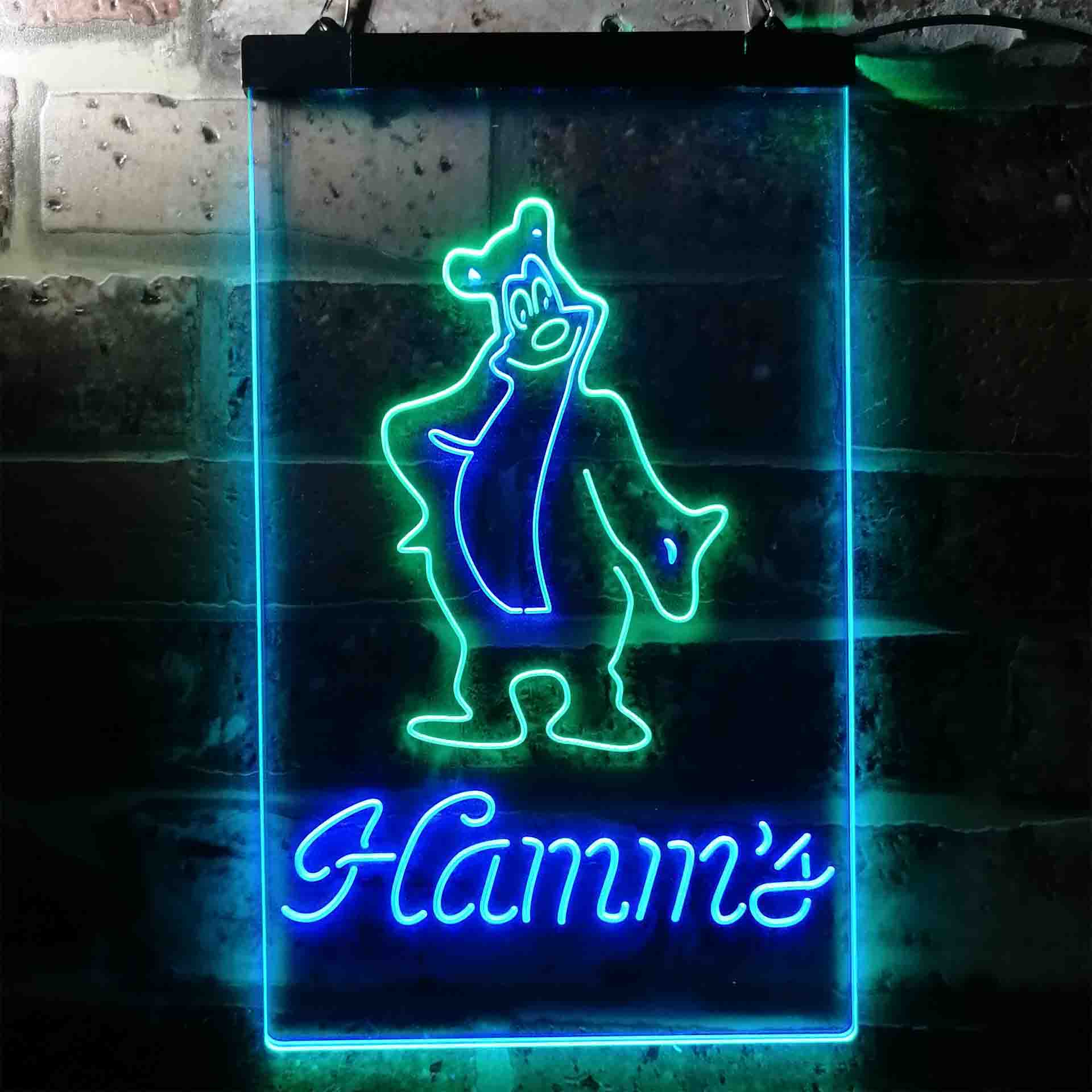 Hamm's Beer Bear Bar LED Neon Sign