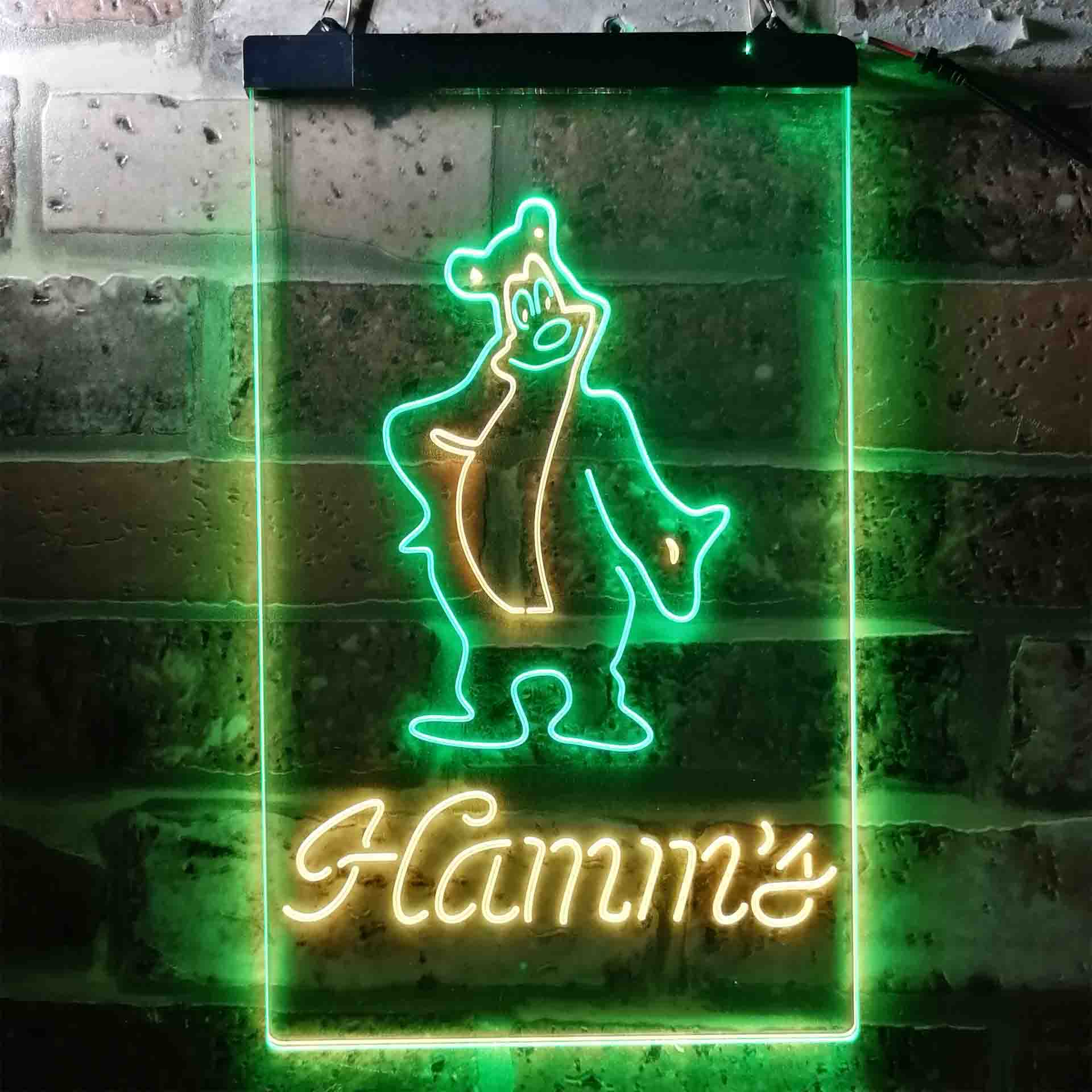 Hamm's Beer Bear Bar LED Neon Sign