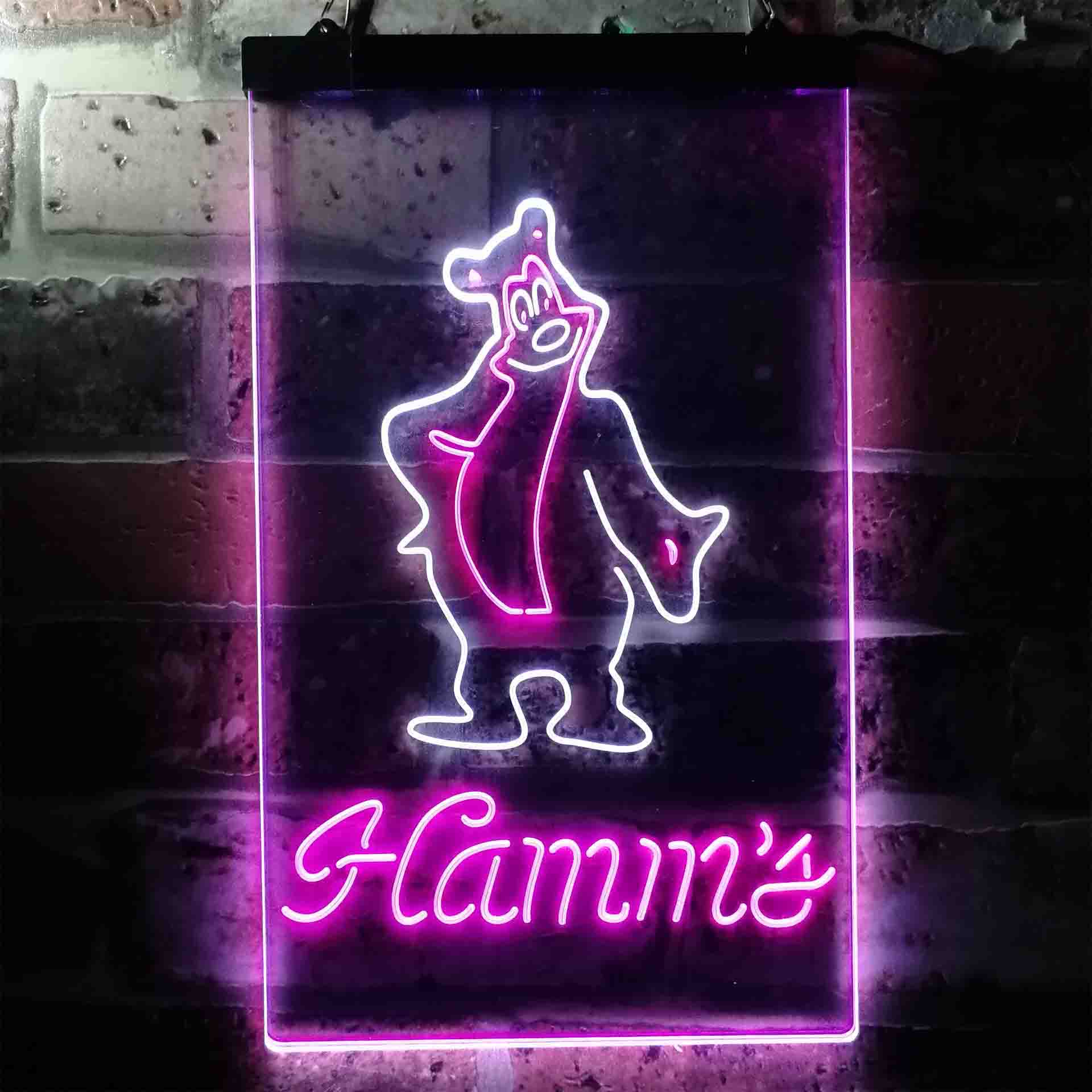 Hamm's Beer Bear Bar LED Neon Sign