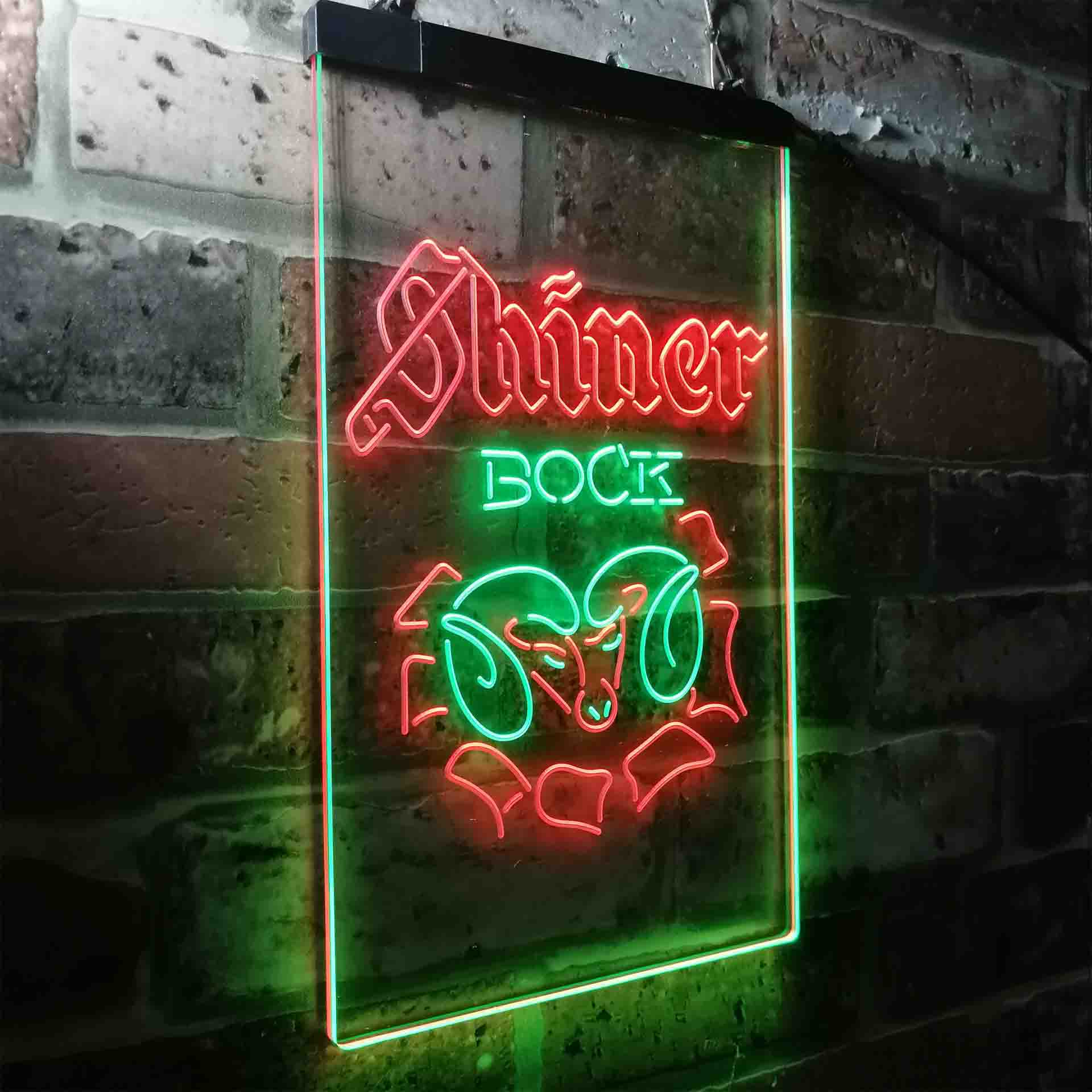 Shiner Bock Ram Beer LED Neon Sign