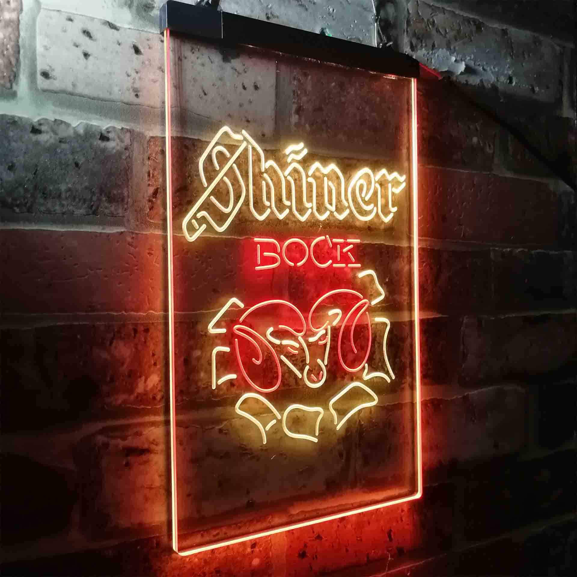 Shiner Bock Ram Beer LED Neon Sign