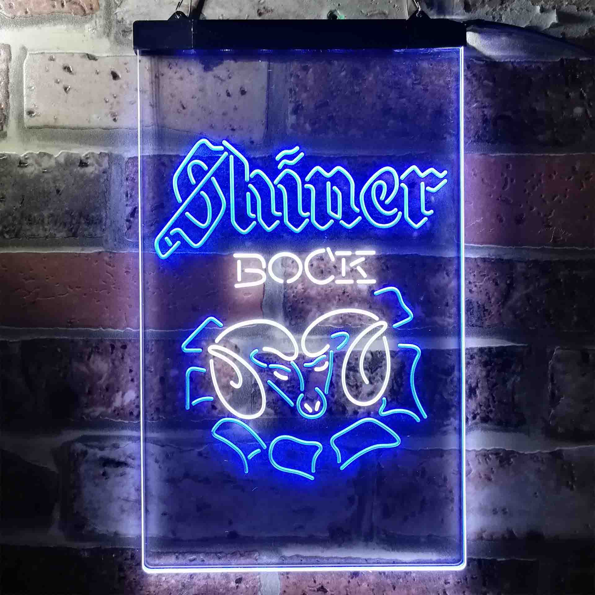 Shiner Bock Ram Beer LED Neon Sign