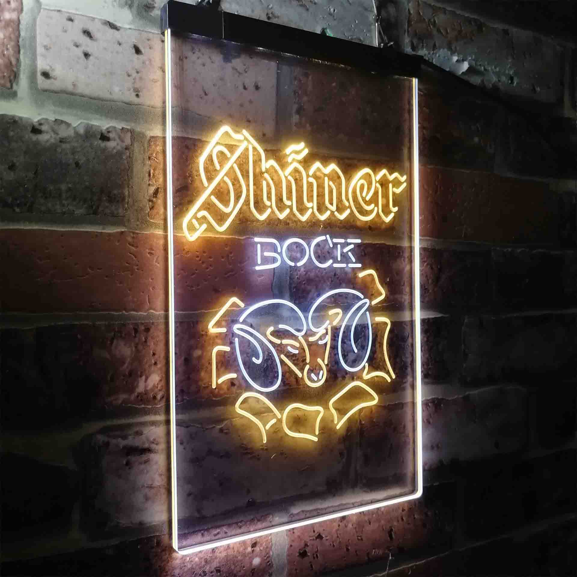 Shiner Bock Ram Beer LED Neon Sign