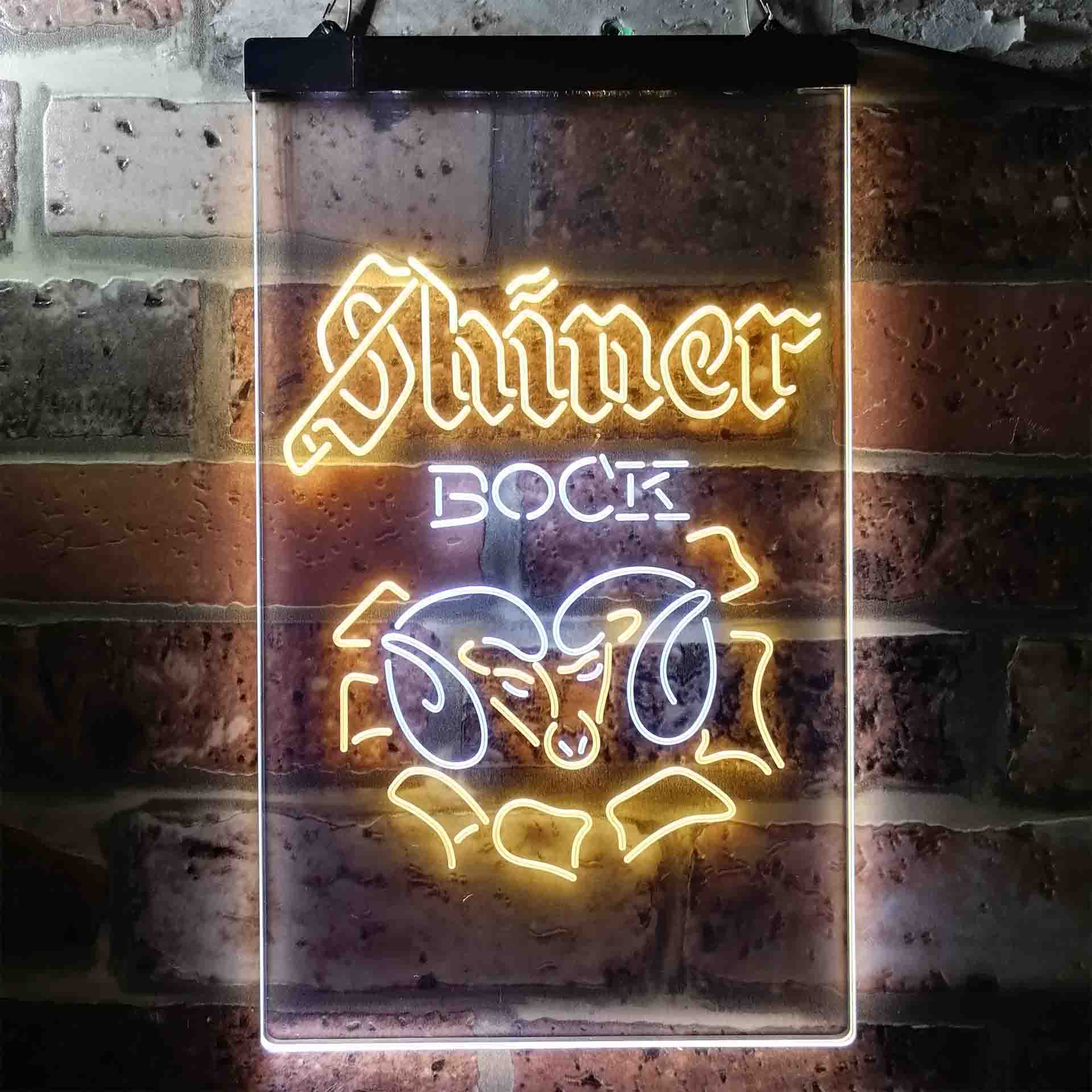 Shiner Bock Ram Beer LED Neon Sign