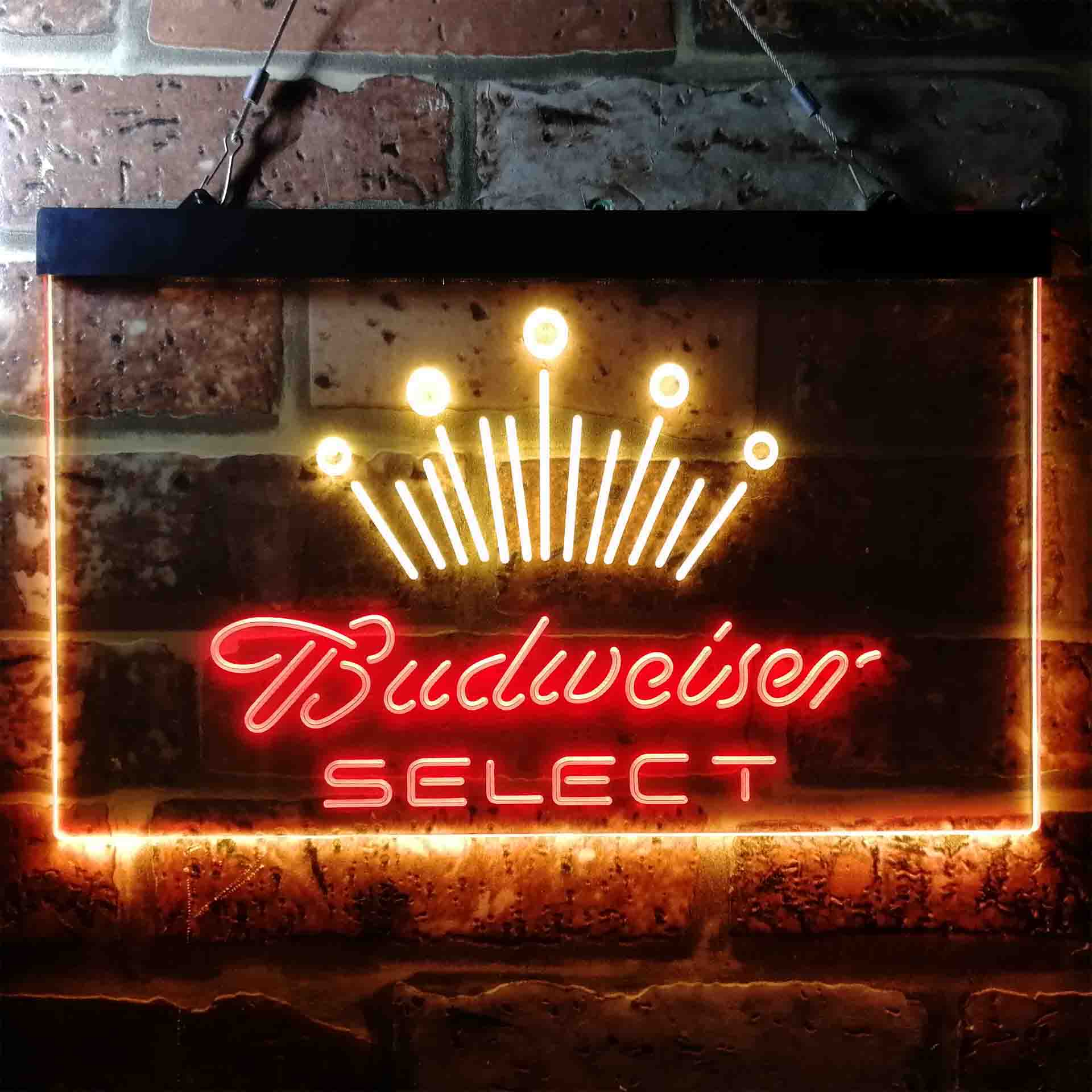 Budweisers Select Crown Classic Home Beer Bar Decoration Gifts LED Neon Sign