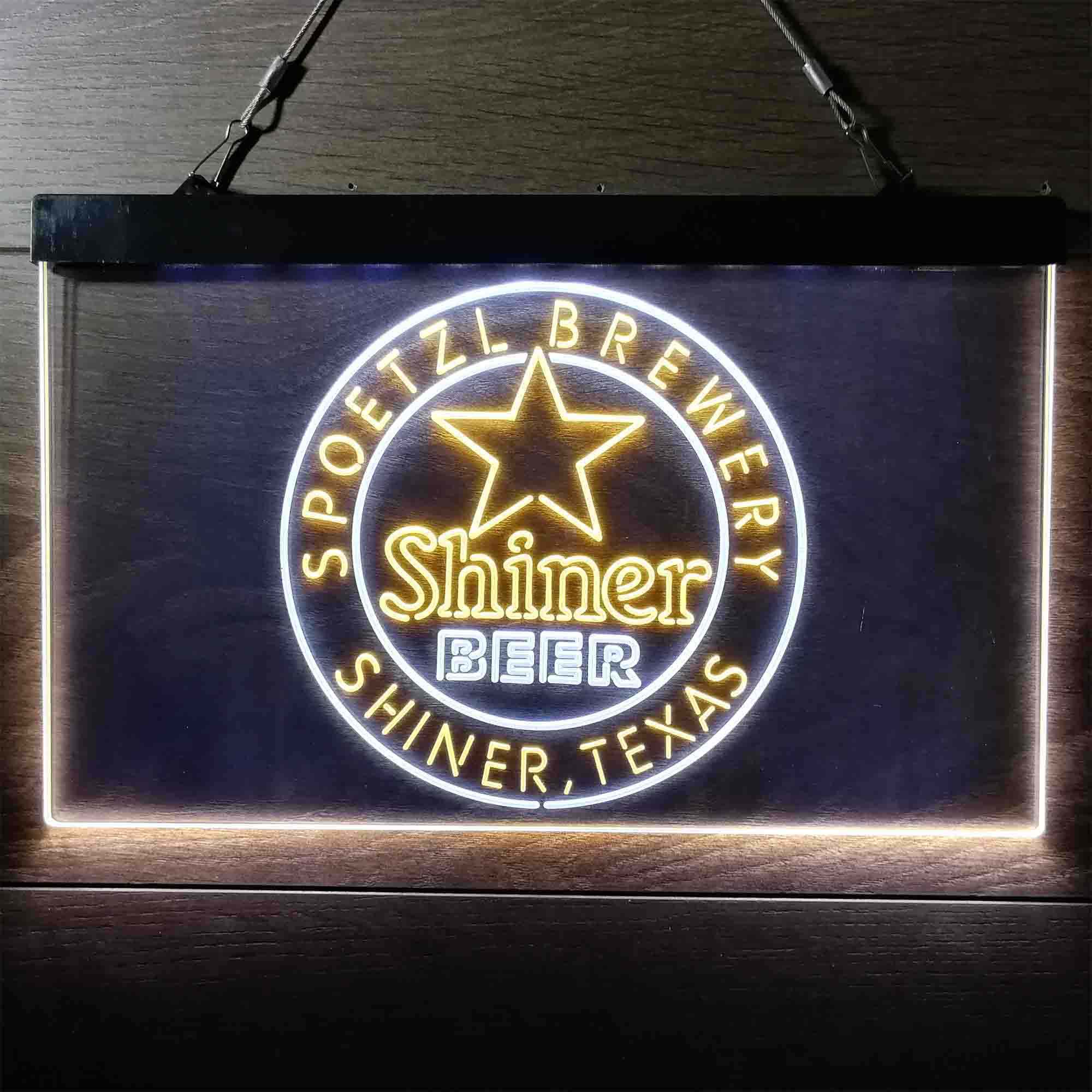 Shiner Beer Star LED Neon Sign