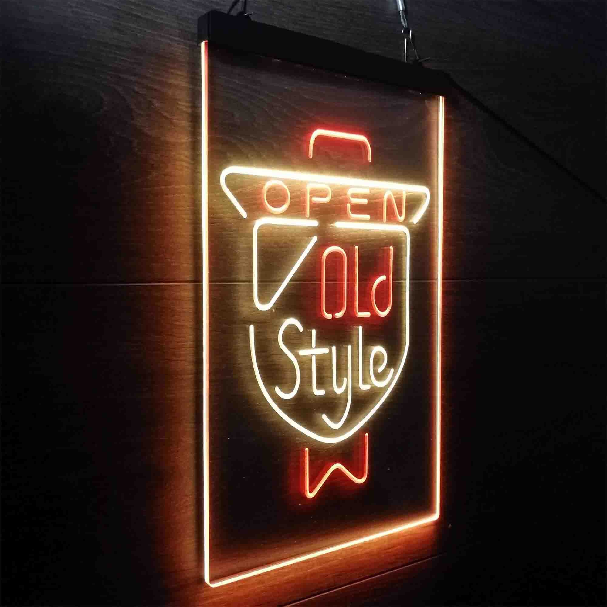 Old Style Beer Open LED Neon Sign