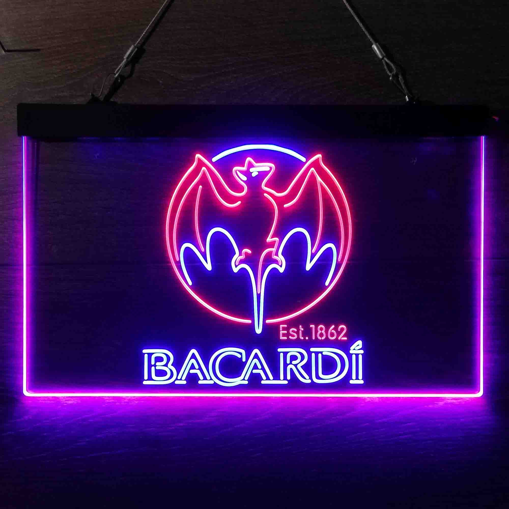 Bacardi Bat Est. 1862 LED Neon Sign