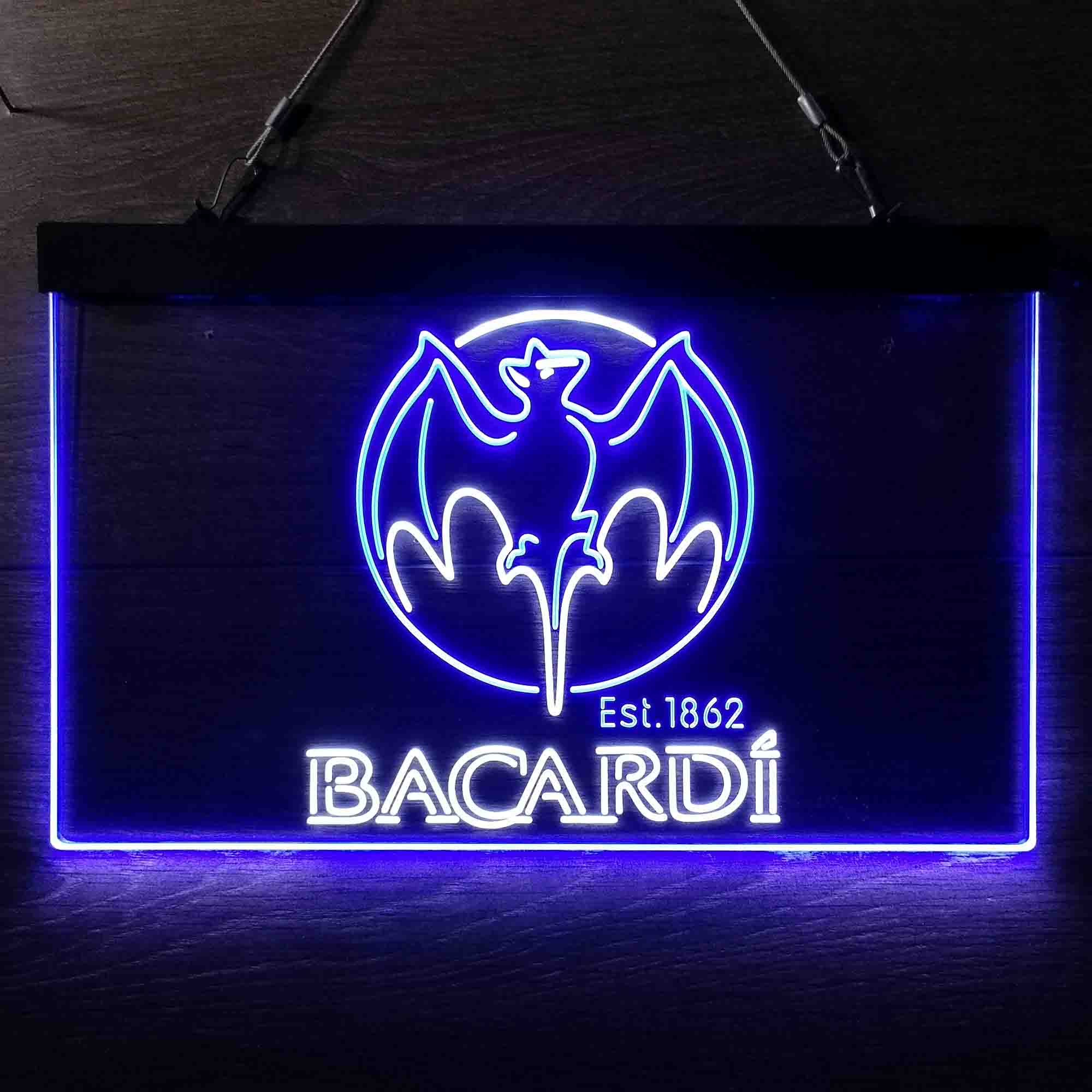 Bacardi Bat Est. 1862 LED Neon Sign