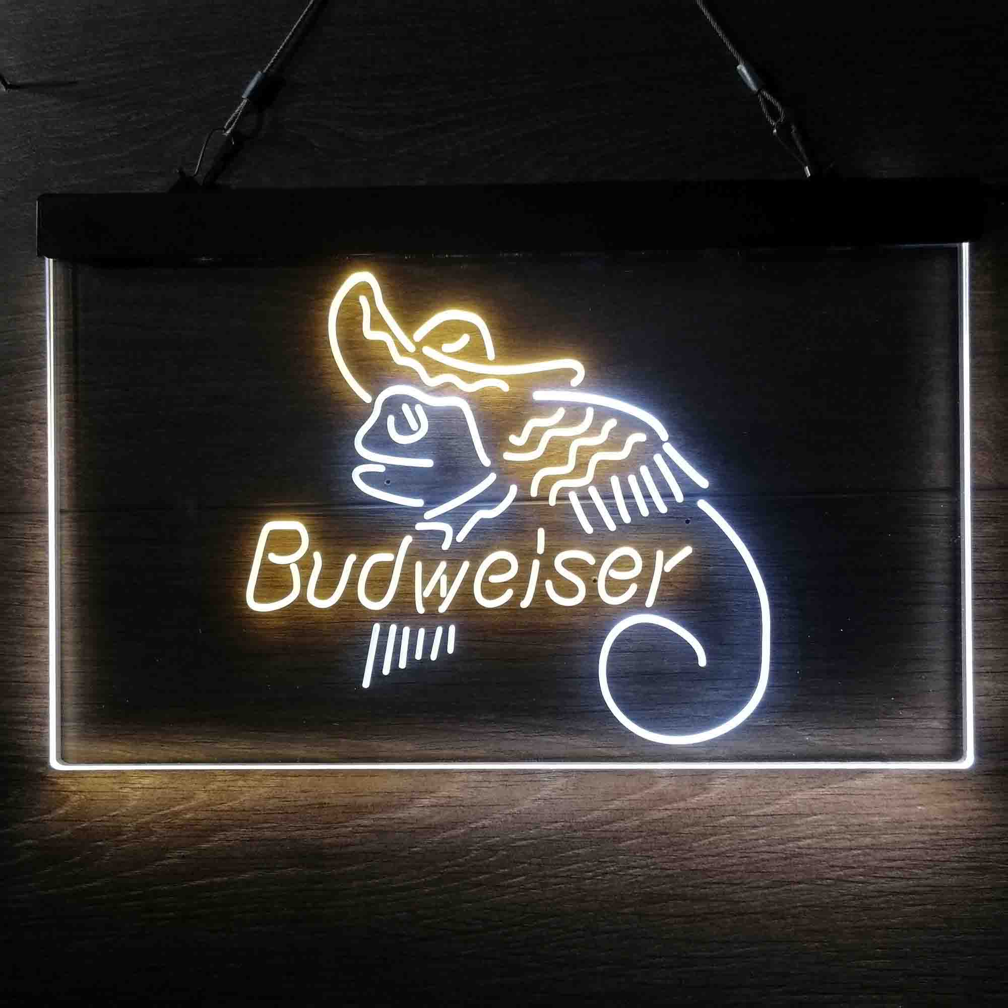 Budweiser Lizard Cowboys Mexico LED Neon Sign