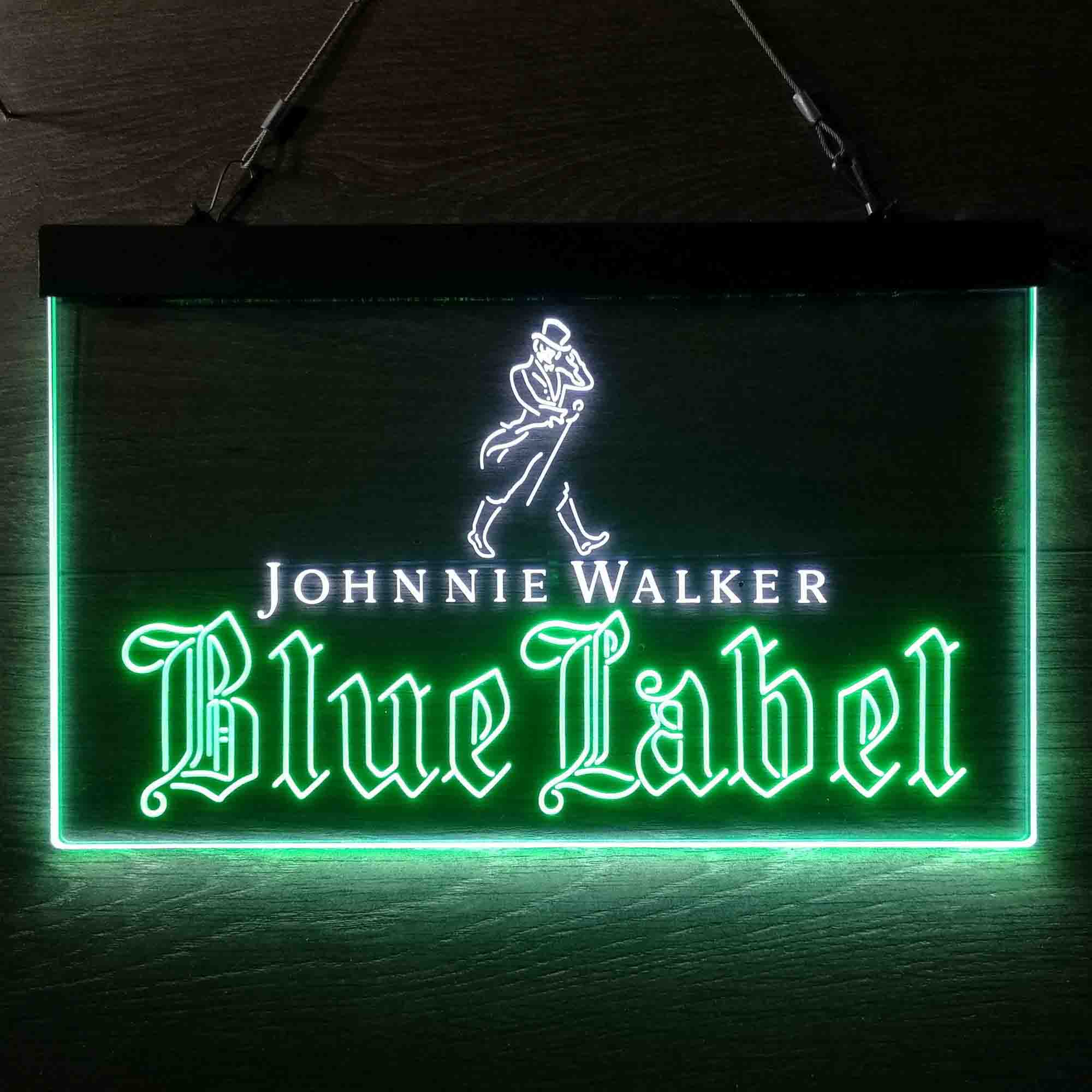Johnnie Walker Blue Label Whiskey Home Beer Bar Decoration Gifts LED Neon Sign