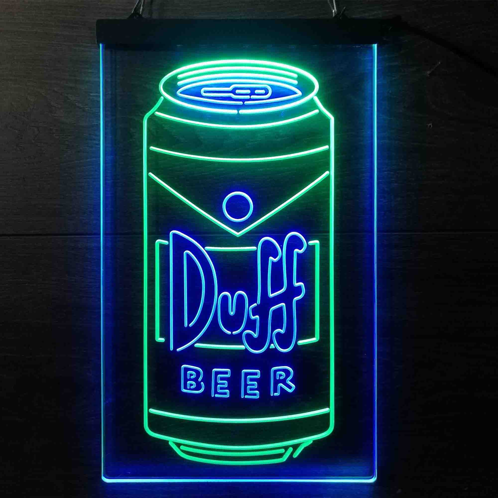 Duff Beer Bottle Vertical LED Neon Sign