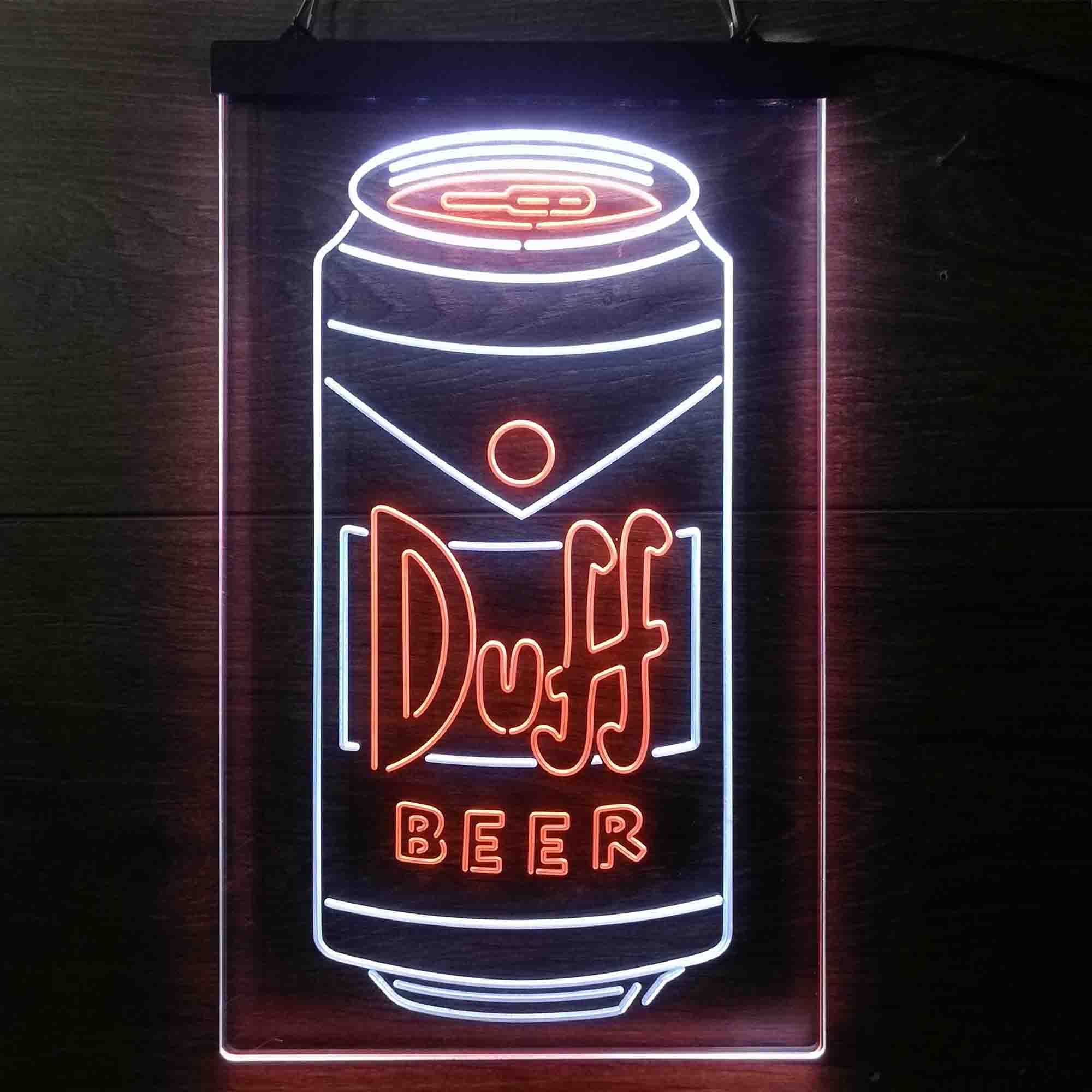 Duff Beer Bottle Vertical LED Neon Sign