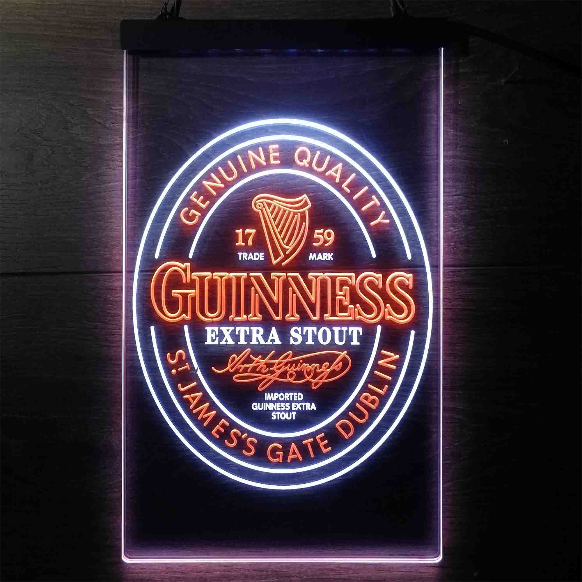 Guinness Stout Extra 1759 LED Neon Sign