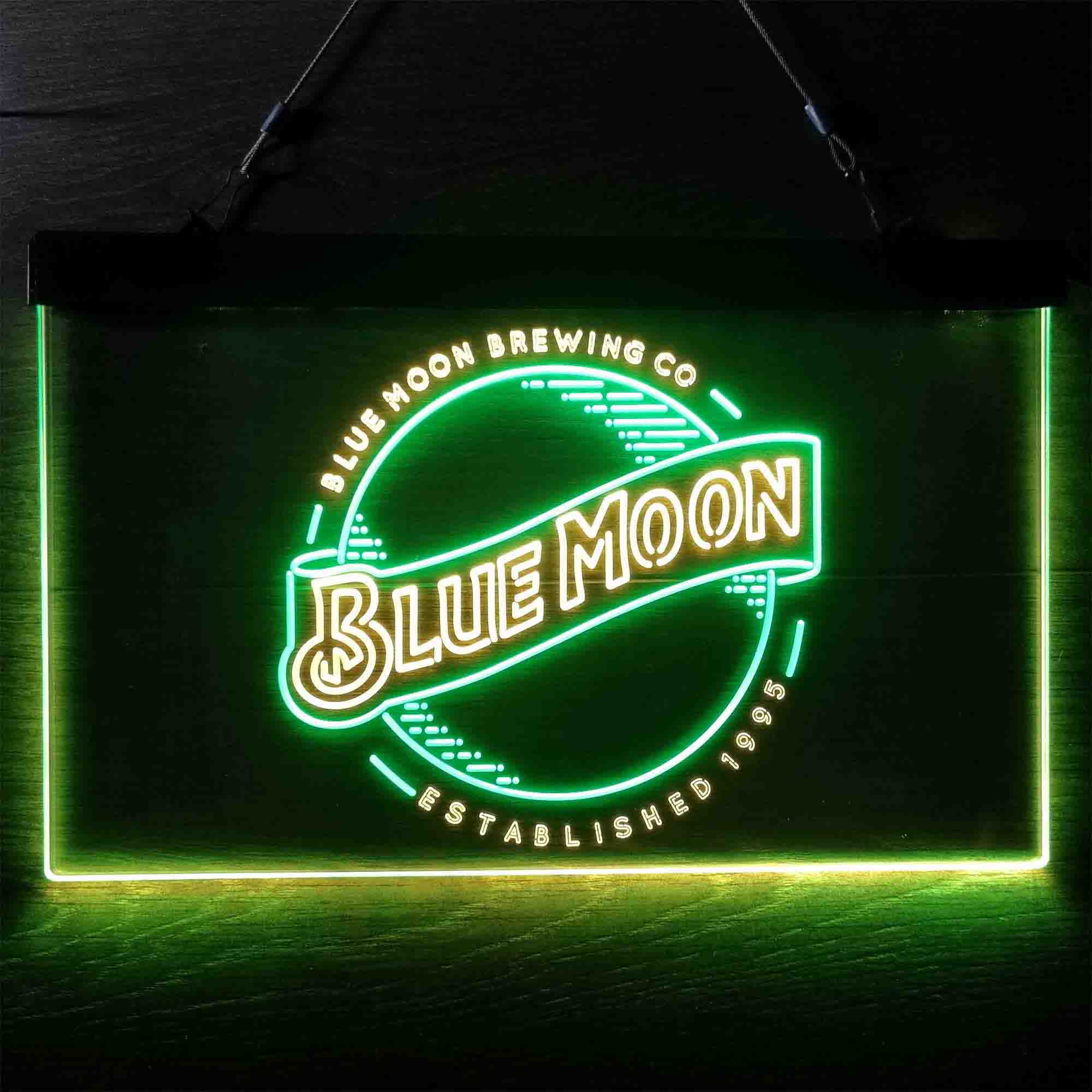 Blue Moon Brewing Company Est 1995 LED Neon Sign