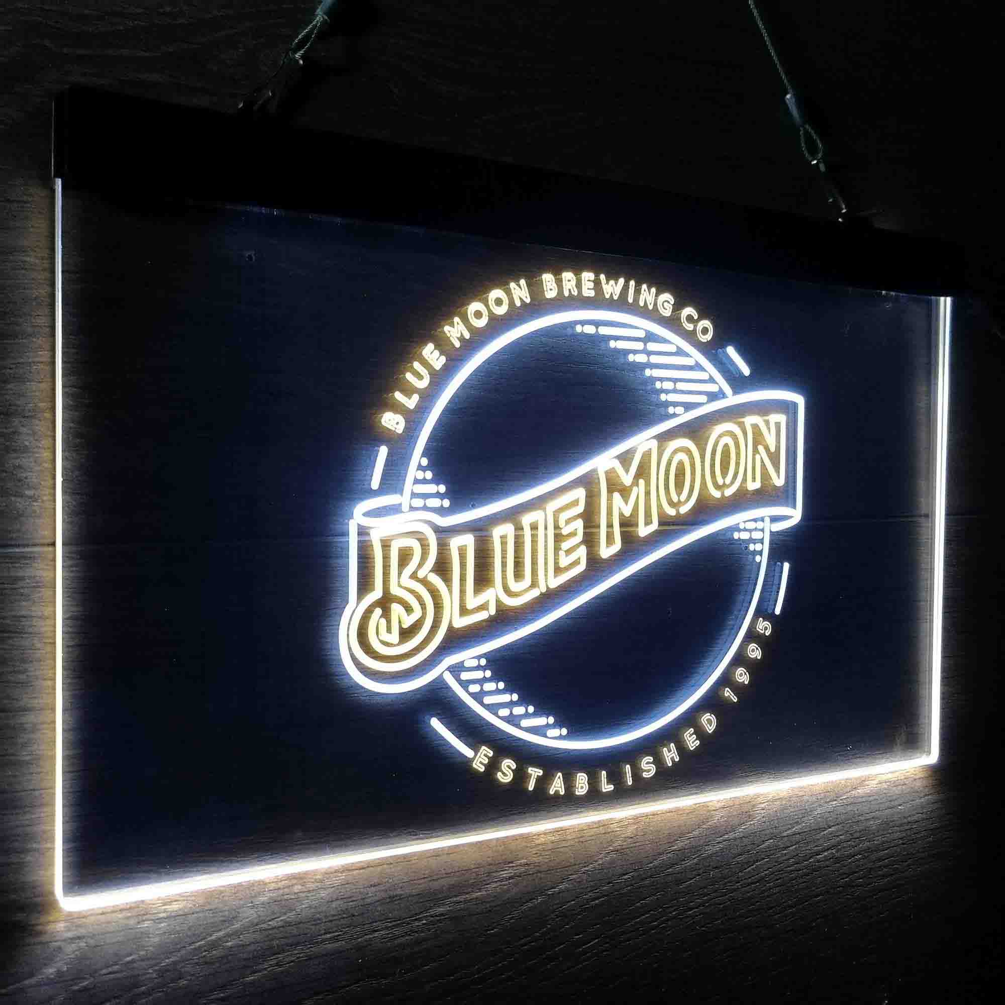 Blue Moon Brewing Company Est 1995 LED Neon Sign