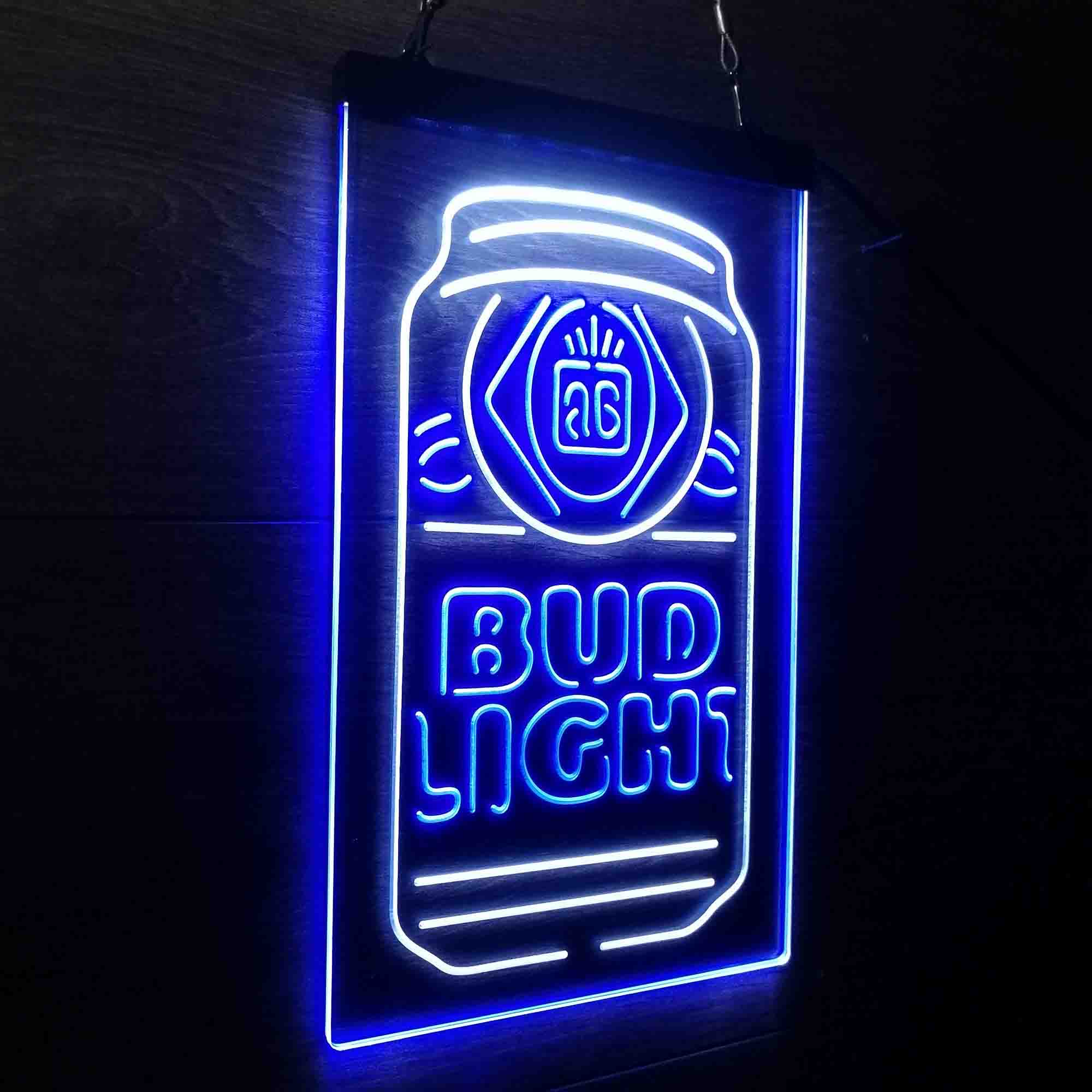 Bud Light Bottle Vertical Beer LED Neon Sign