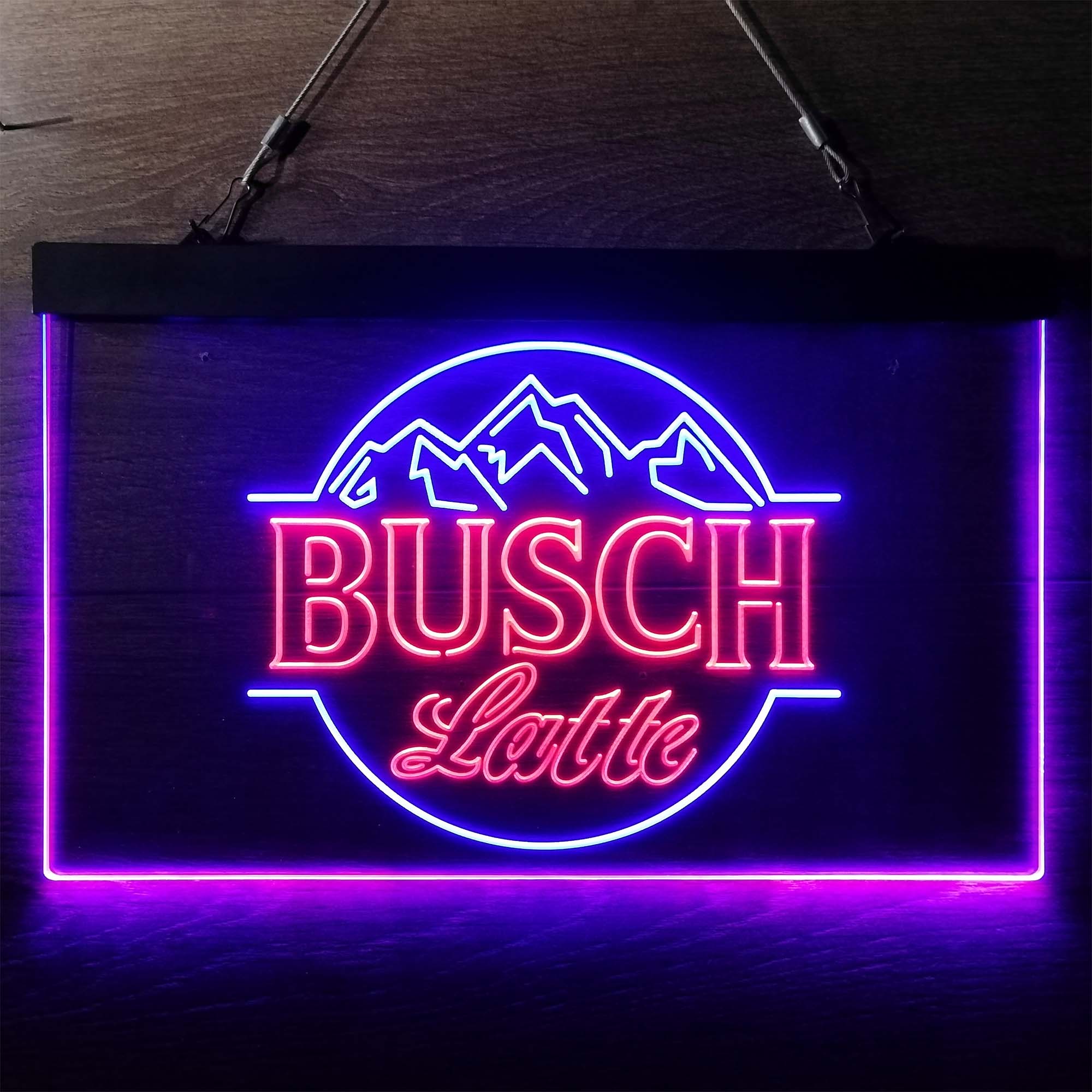 Busch Latte Mountain LED Neon Sign