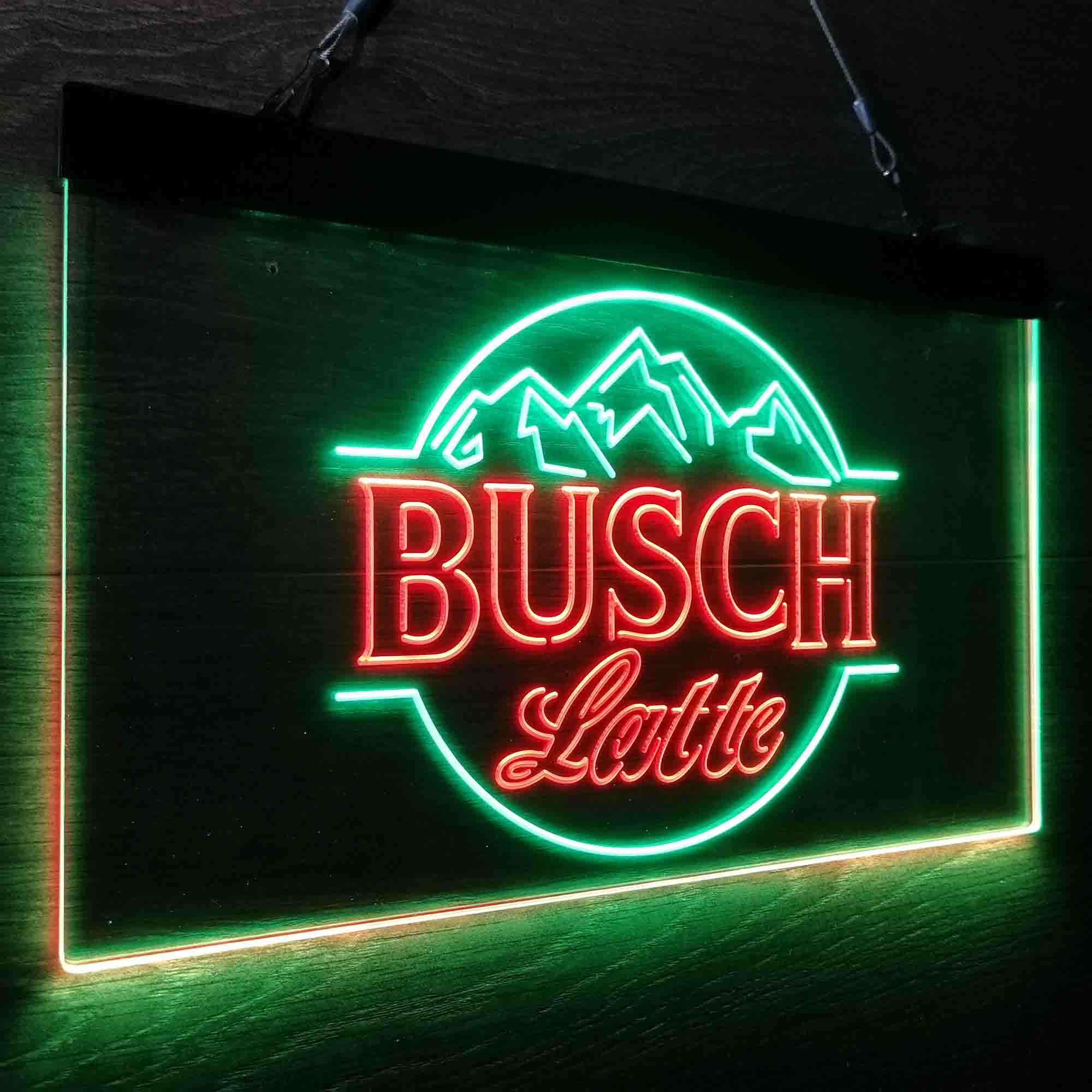 Busch Latte Mountain LED Neon Sign