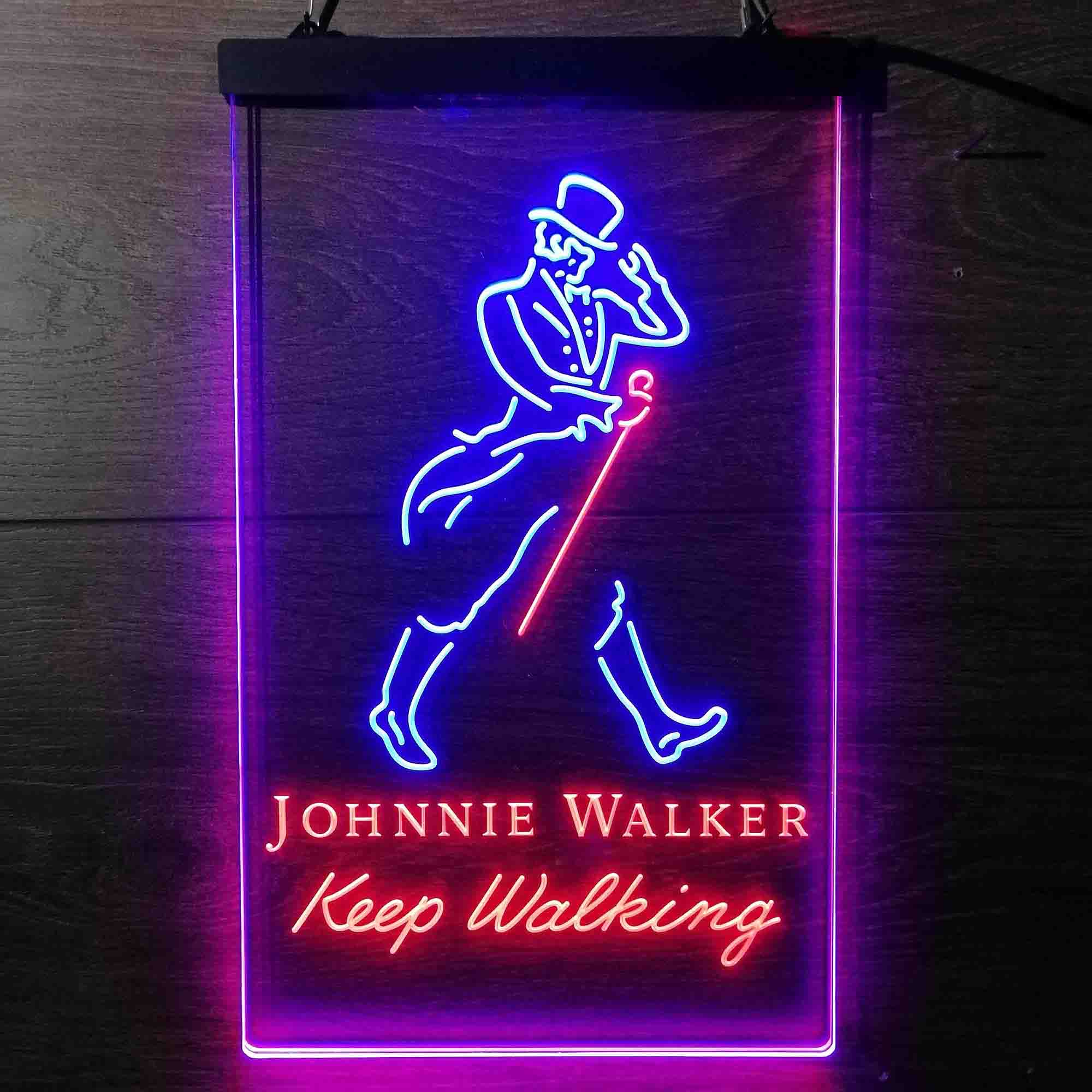 Jonnie Walker Man Cave Keep Walking LED Neon Sign