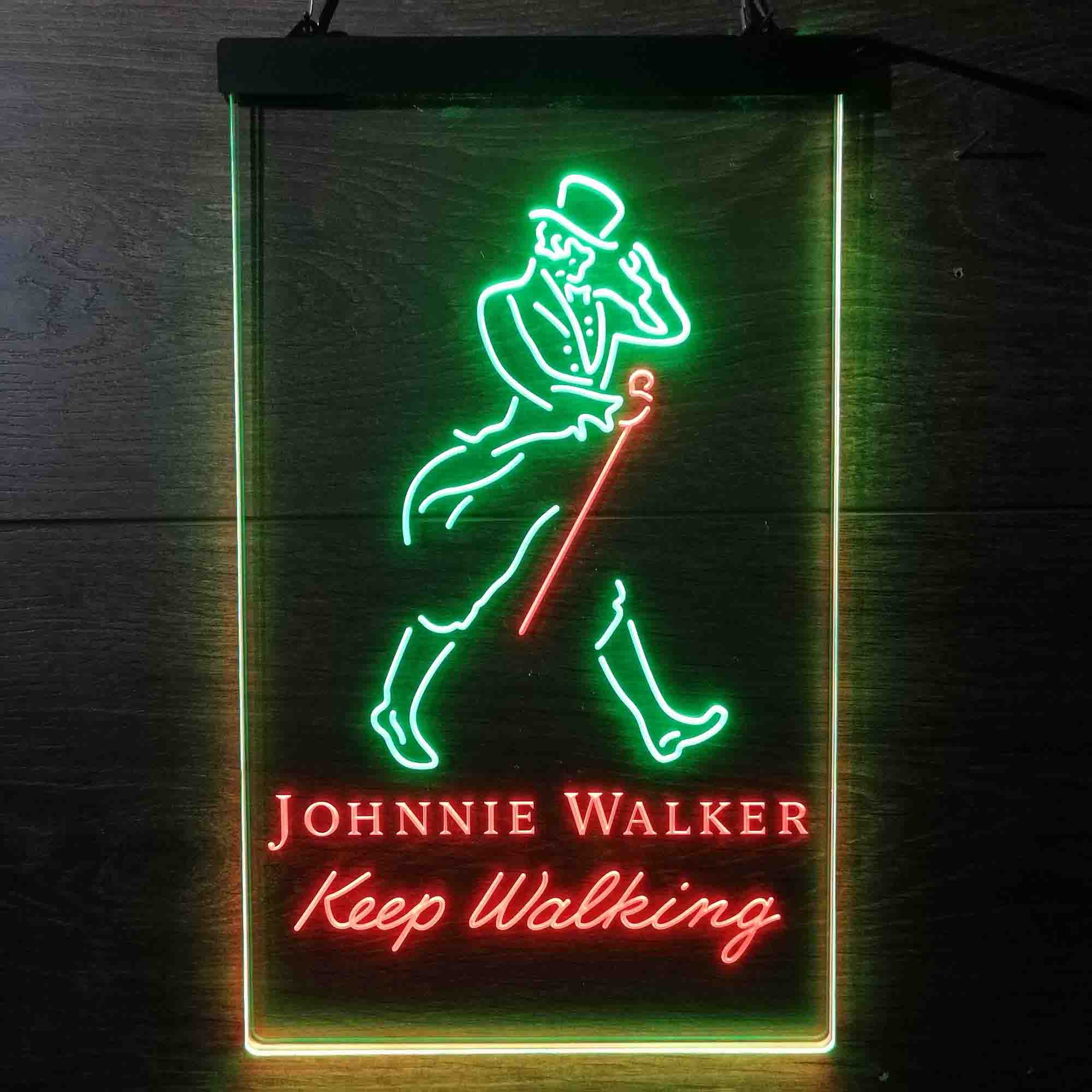 Jonnie Walker Man Cave Keep Walking LED Neon Sign