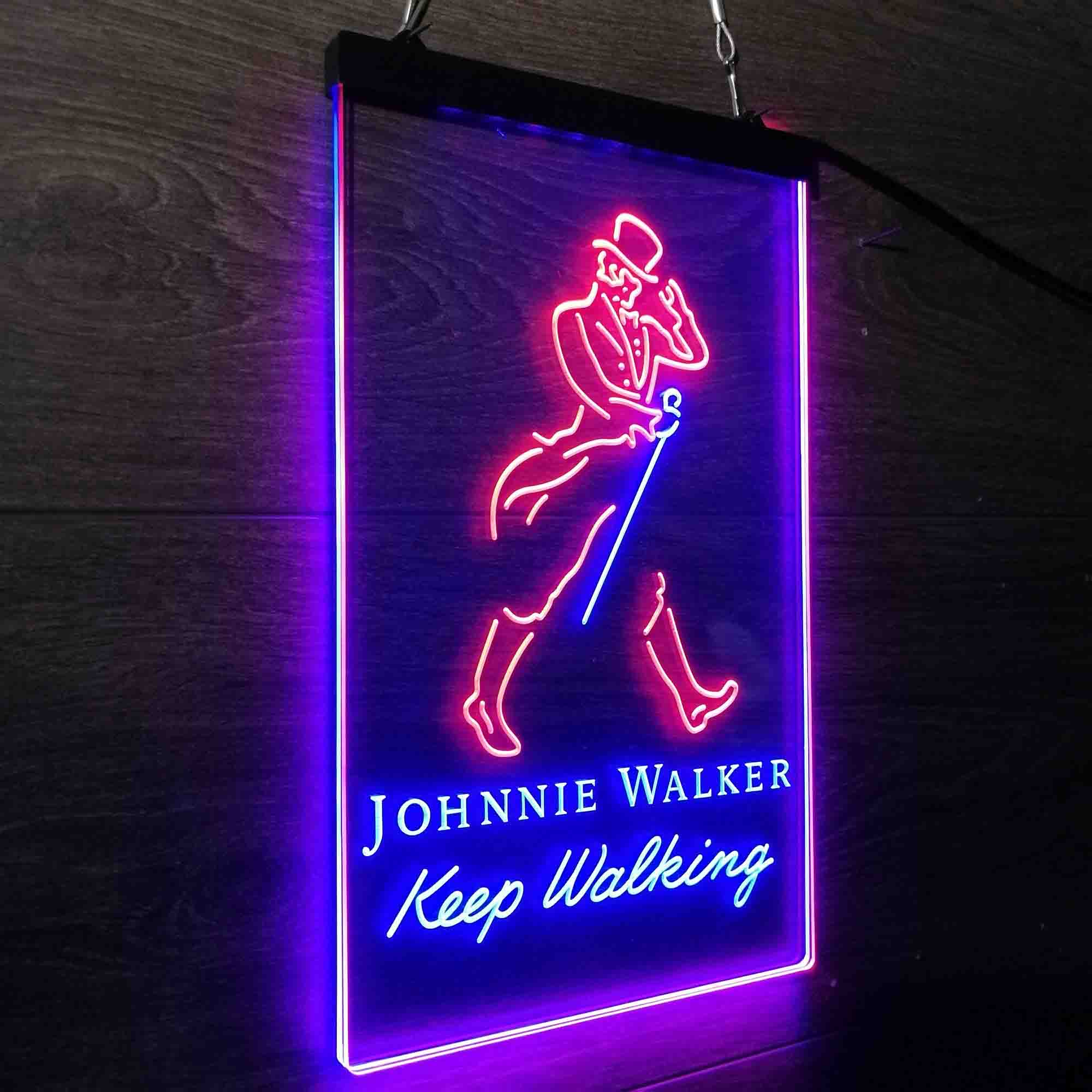 Jonnie Walker Man Cave Keep Walking LED Neon Sign