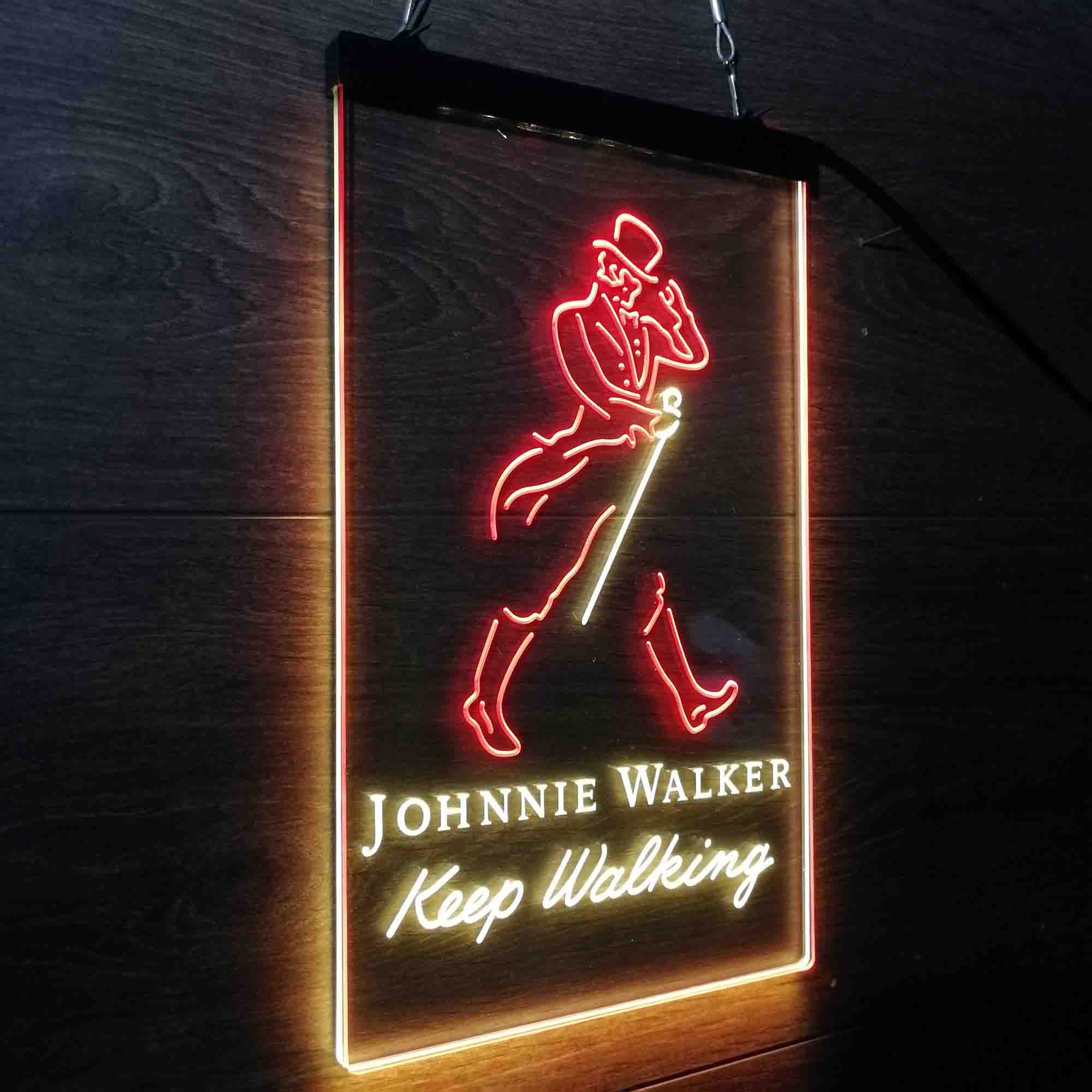 Jonnie Walker Man Cave Keep Walking LED Neon Sign