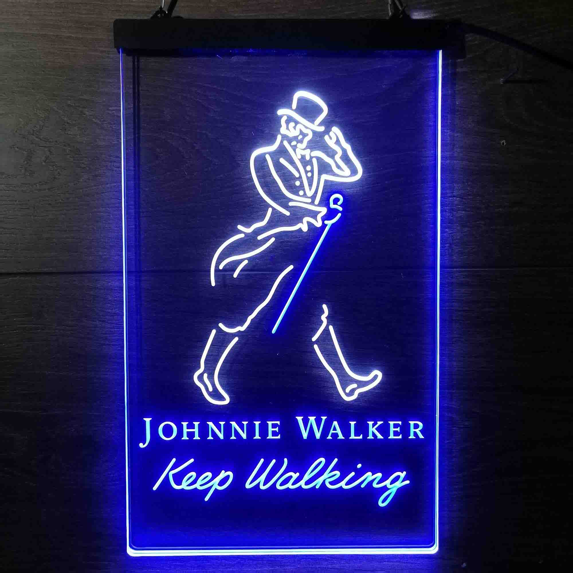 Jonnie Walker Man Cave Keep Walking LED Neon Sign