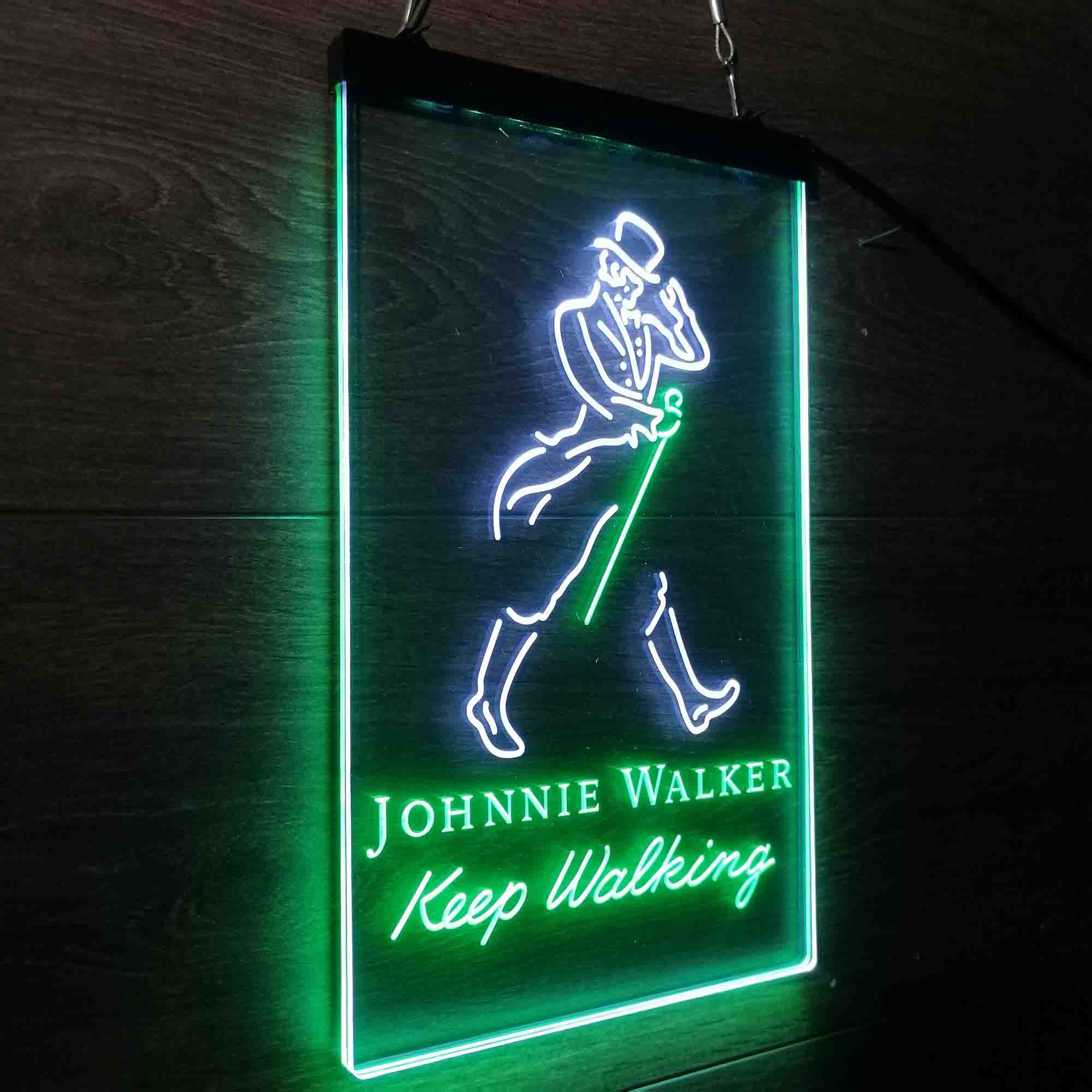 Jonnie Walker Man Cave Keep Walking LED Neon Sign