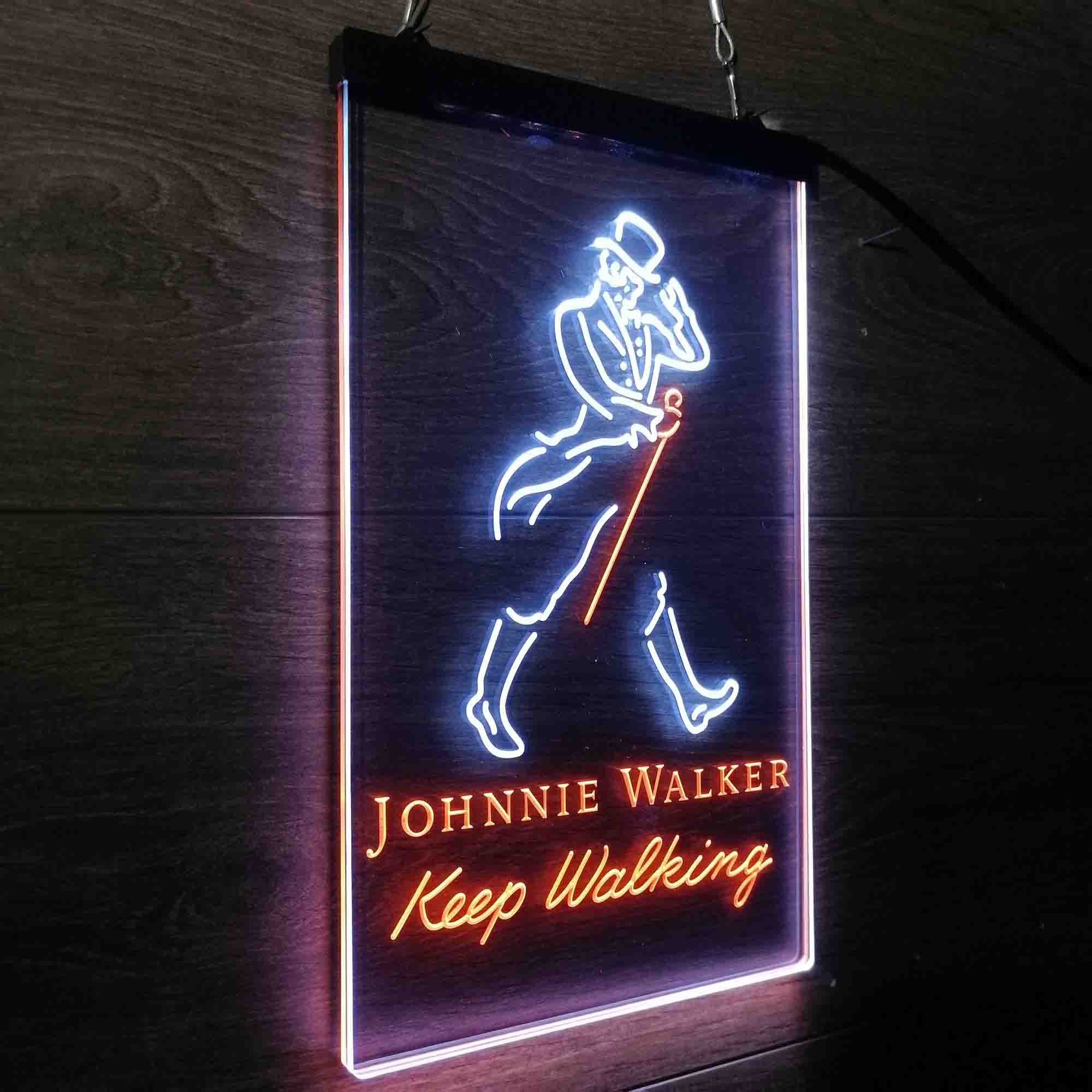 Jonnie Walker Man Cave Keep Walking LED Neon Sign
