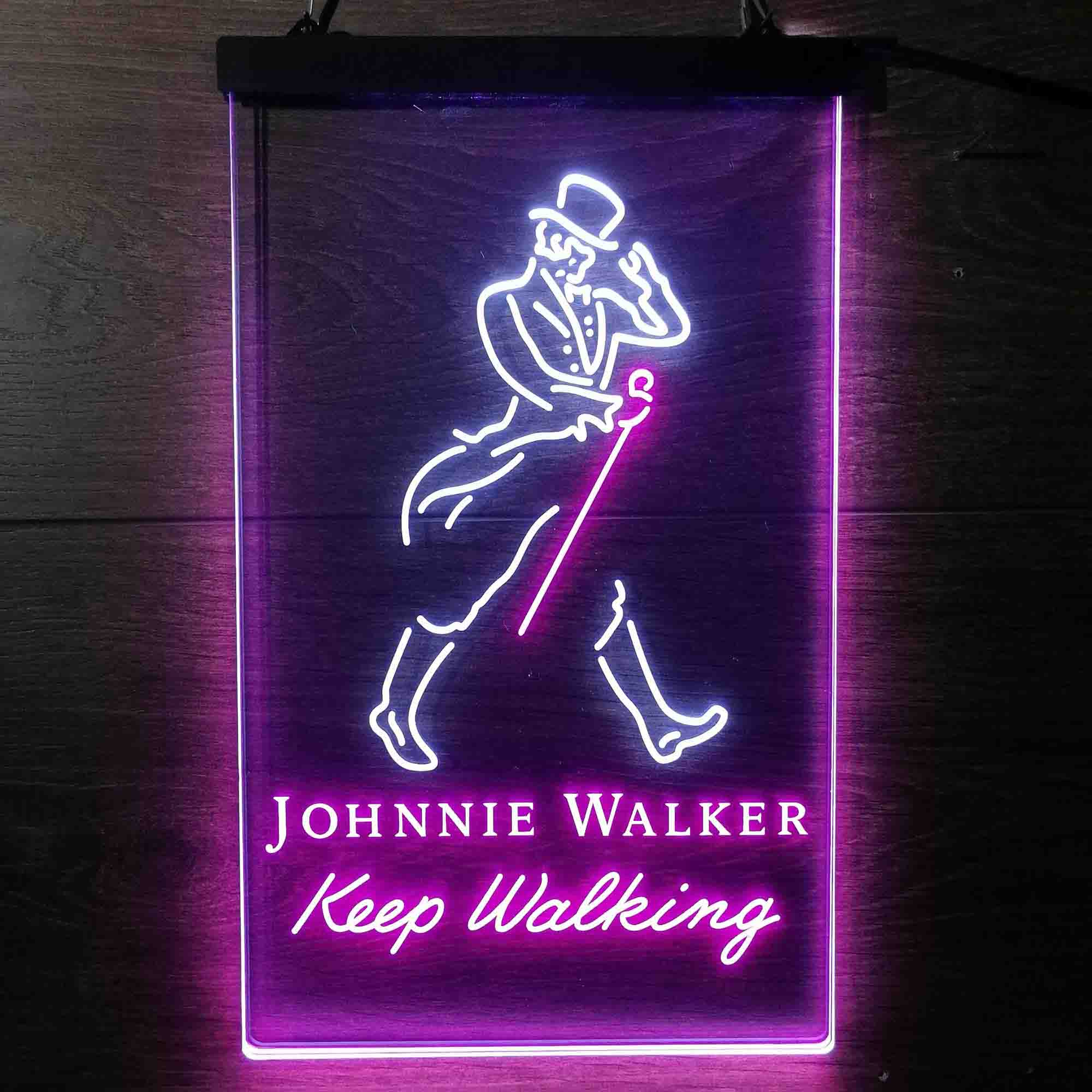 Jonnie Walker Man Cave Keep Walking LED Neon Sign