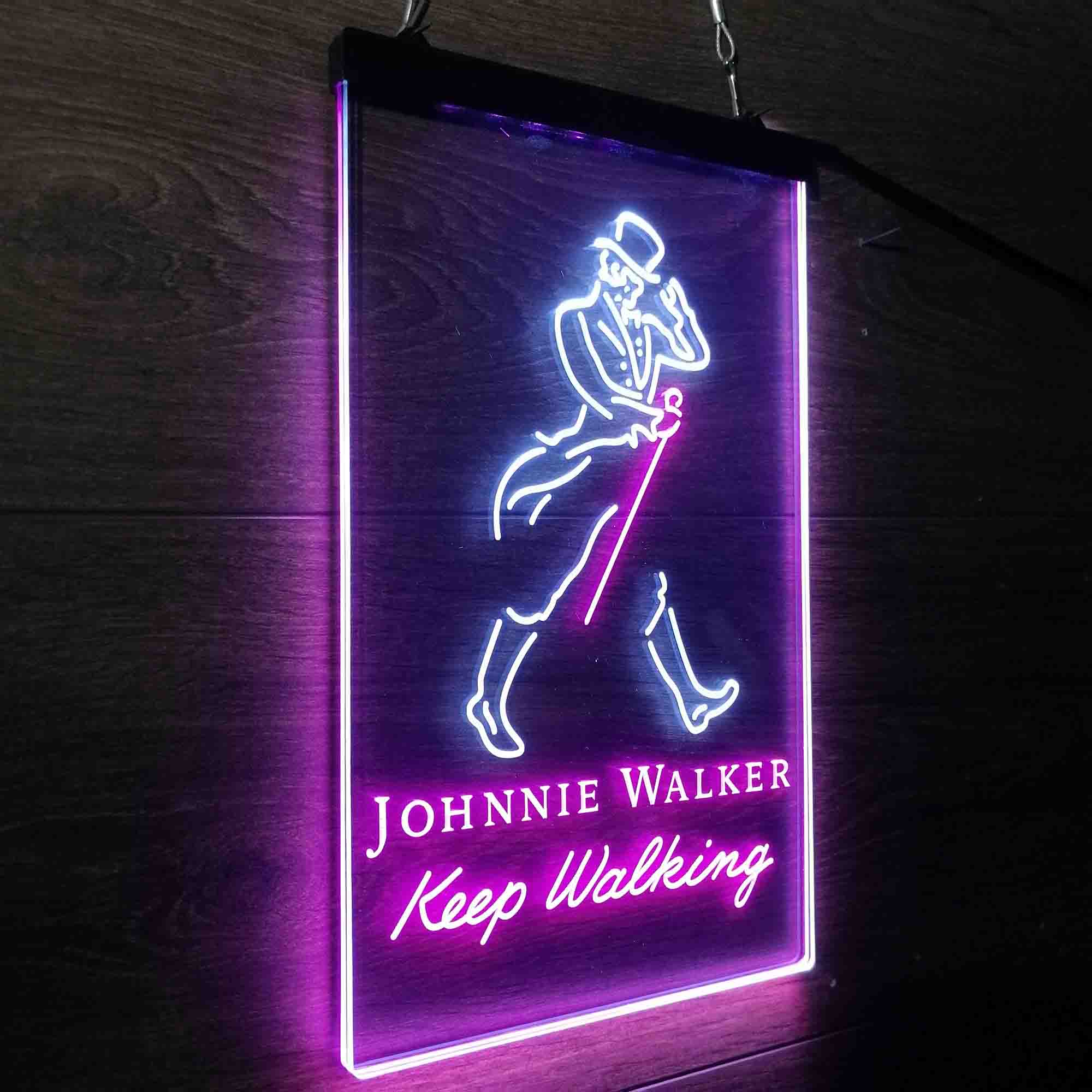 Jonnie Walker Man Cave Keep Walking LED Neon Sign