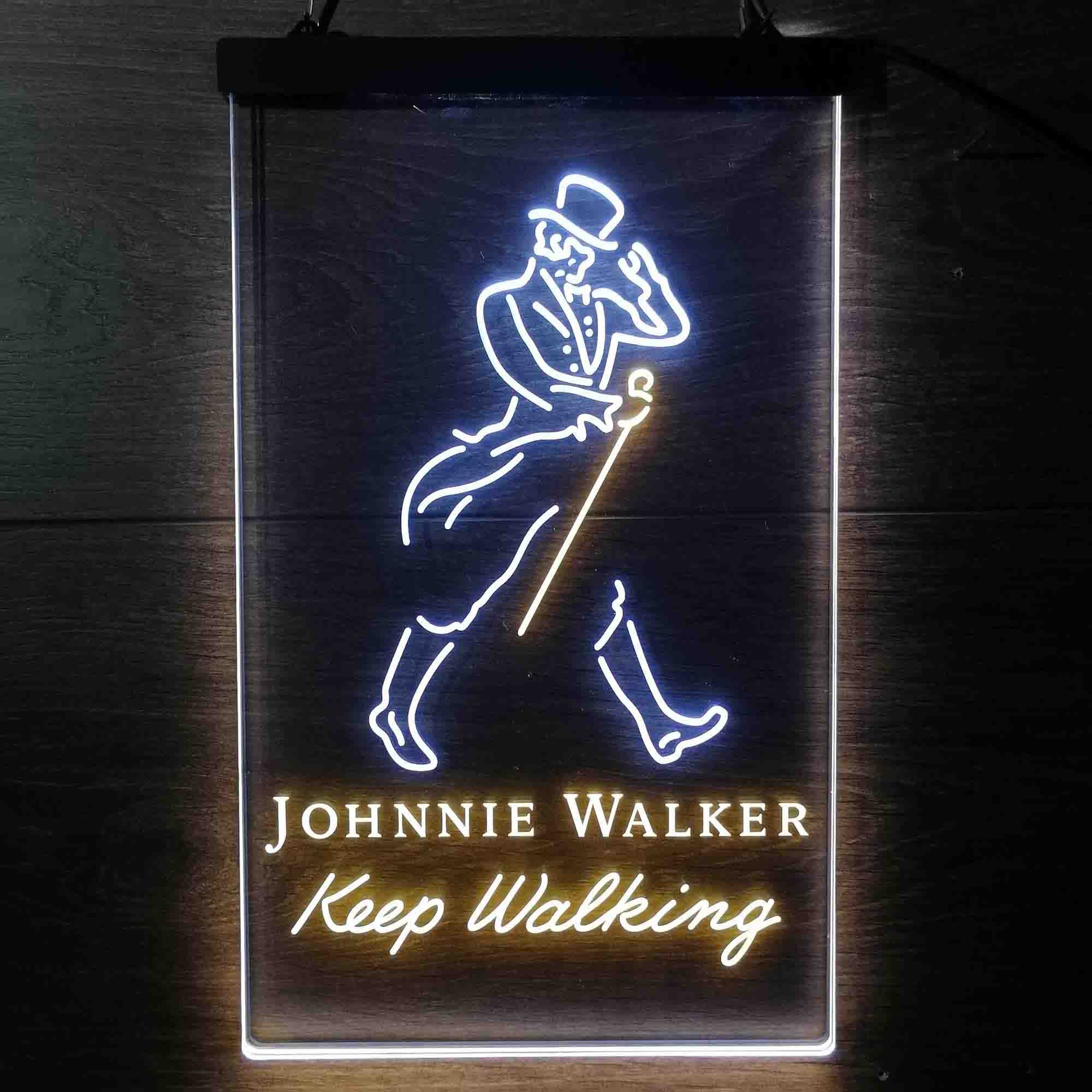 Jonnie Walker Man Cave Keep Walking LED Neon Sign