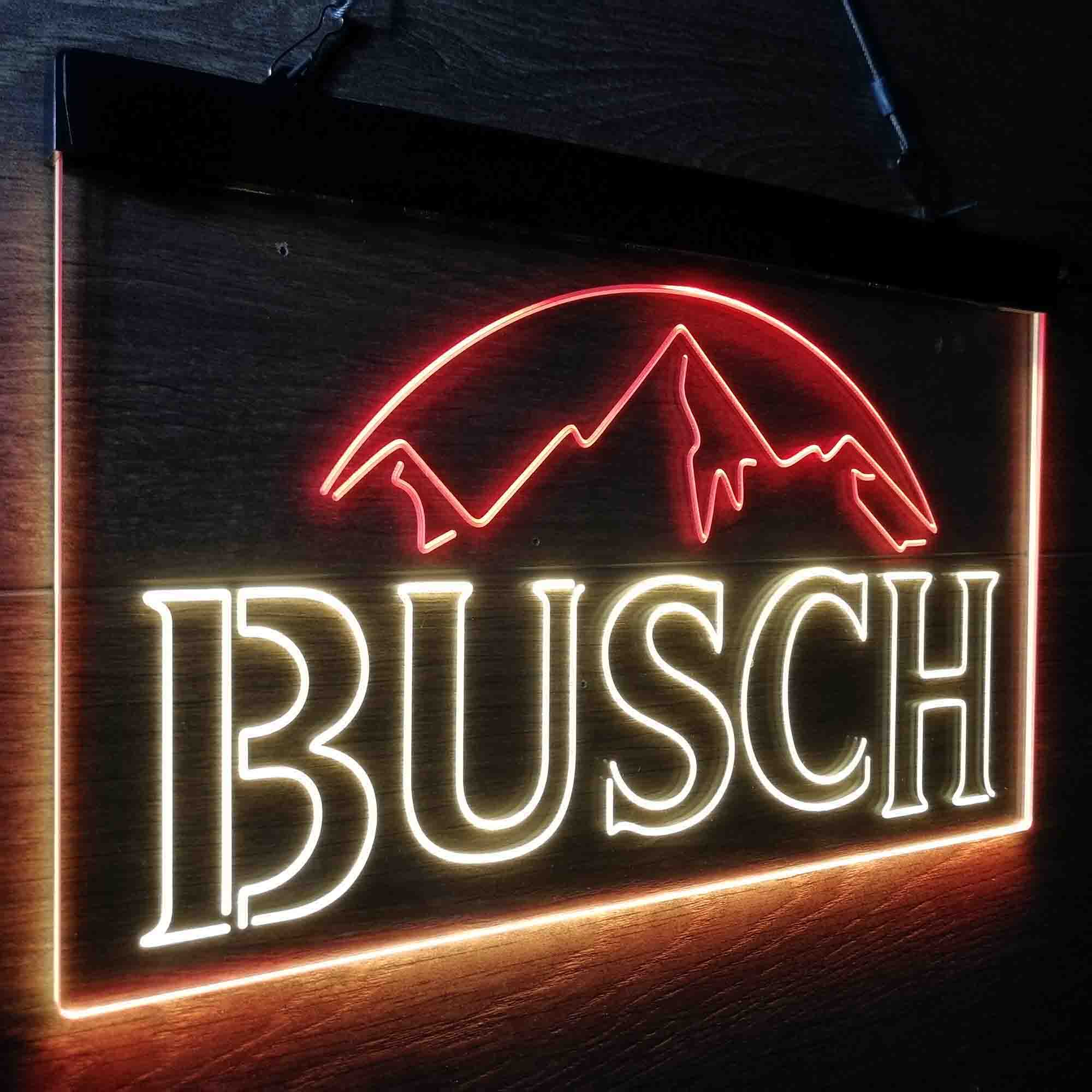 Busch Snow Mountain LED Neon Sign