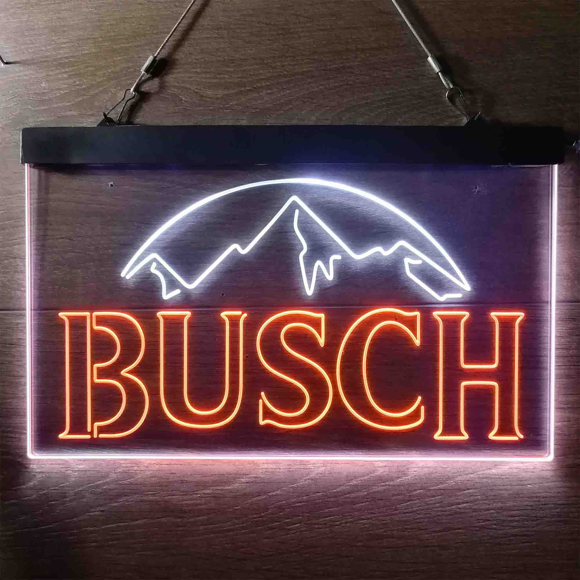 Busch Snow Mountain LED Neon Sign