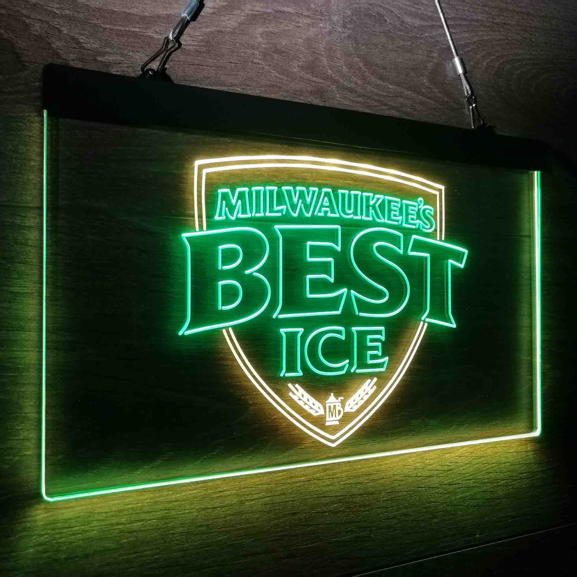 Milwakuee's Best Ice Beer LED Neon Sign