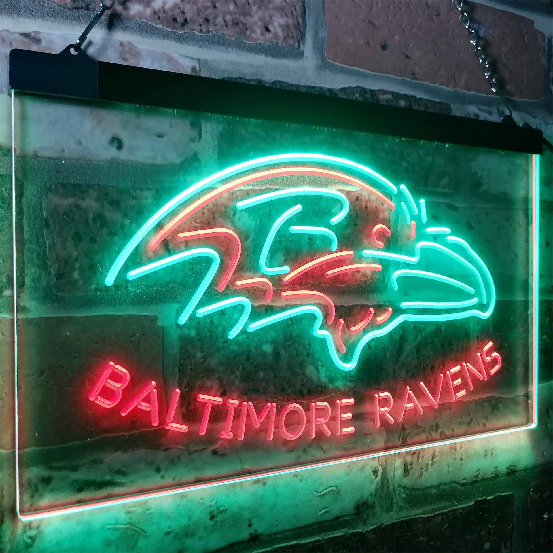 Baltimore Ravens Football Bar LED Neon Sign