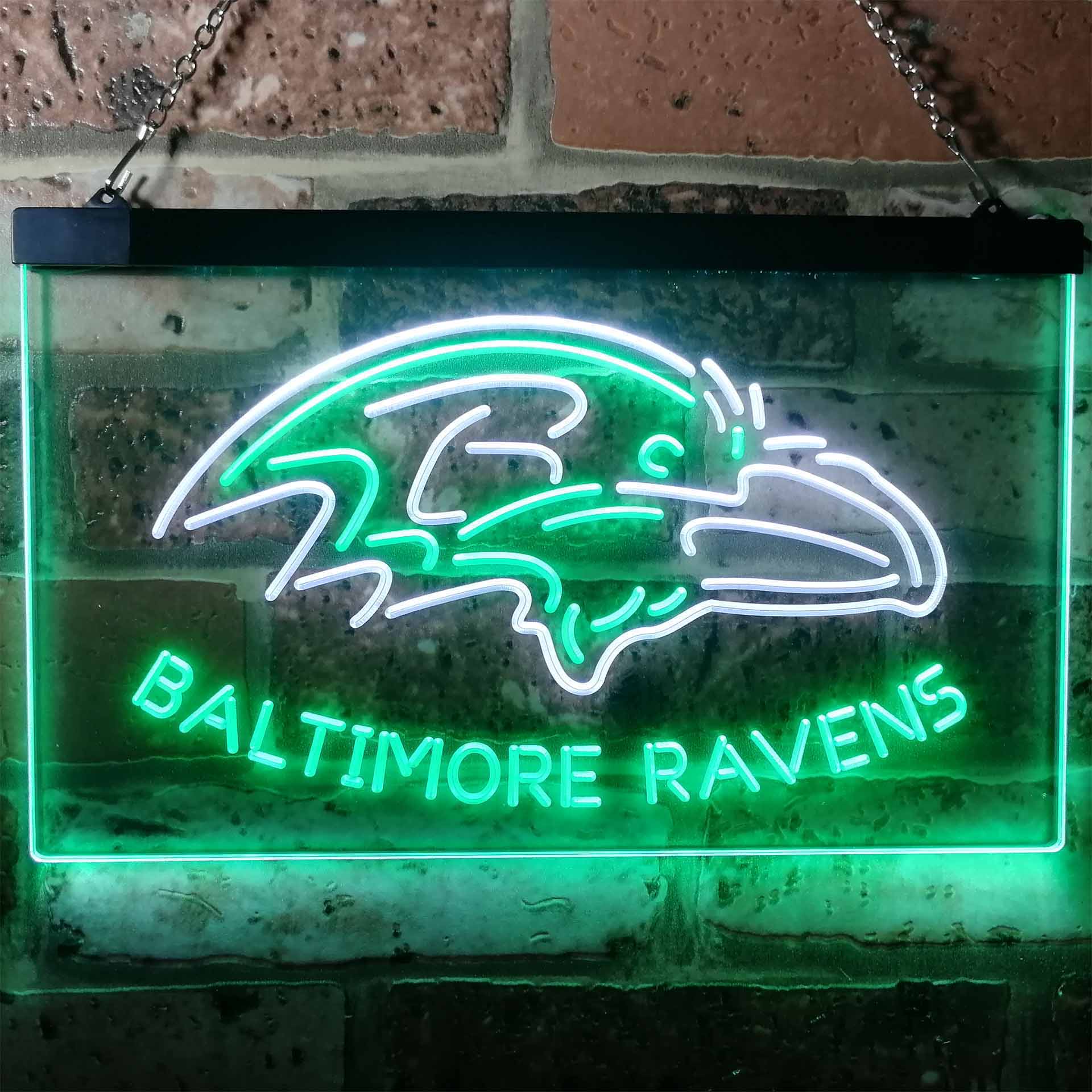 Baltimore Ravens Football Bar LED Neon Sign