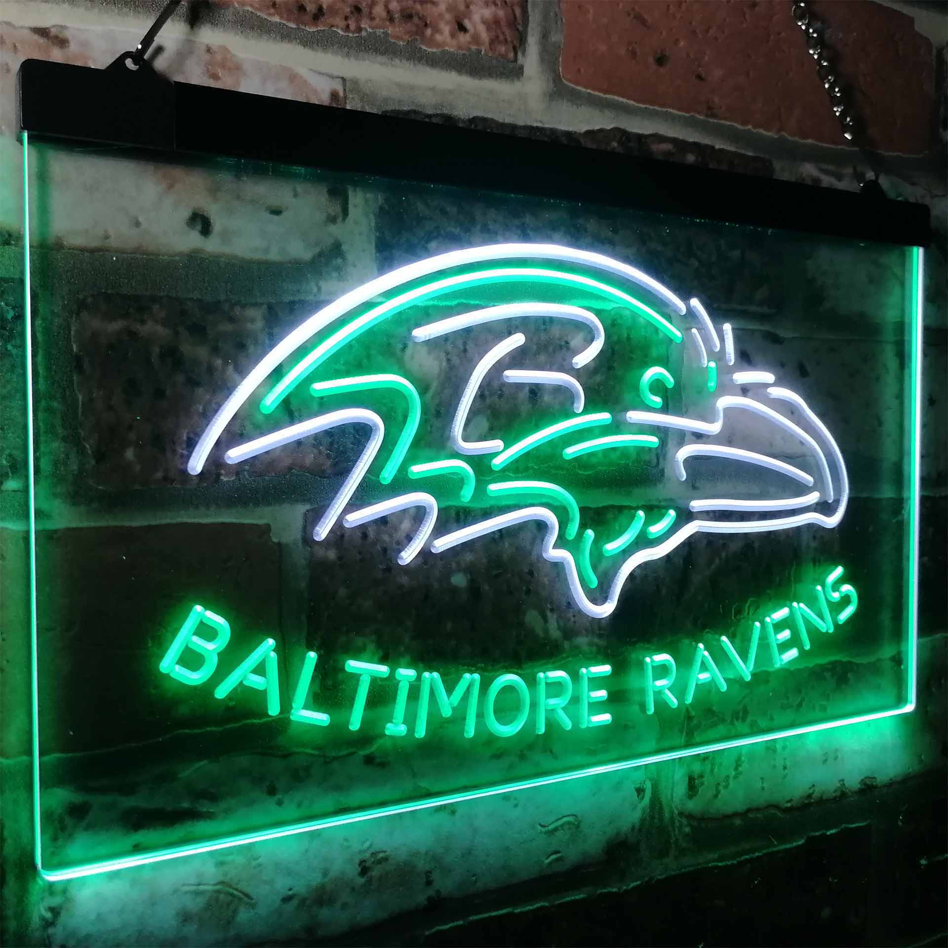 Baltimore Ravens Football Bar LED Neon Sign
