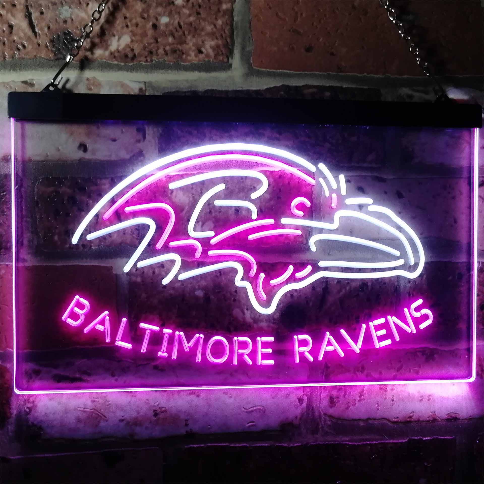 Baltimore Ravens Football Bar LED Neon Sign
