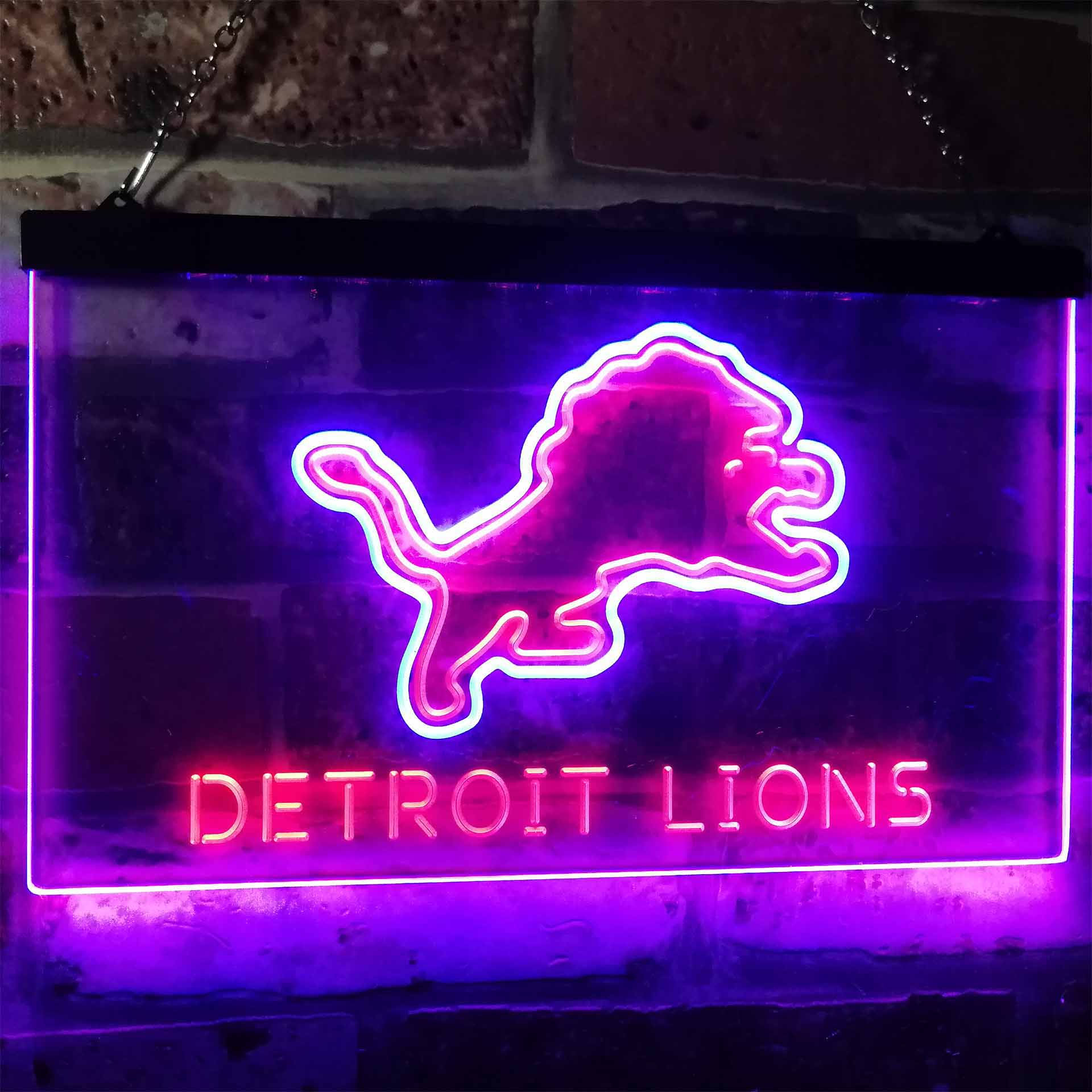 Detroit Lions LED Neon Sign