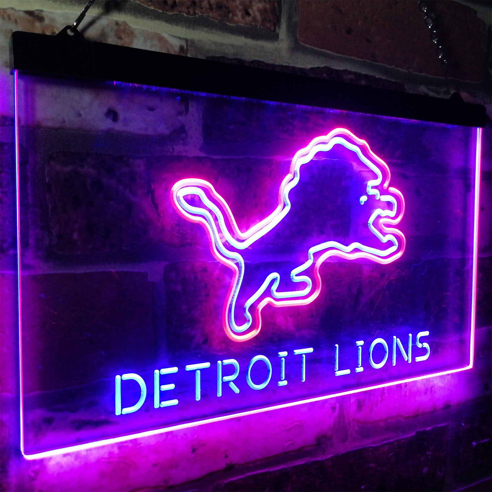 Detroit Lions LED Neon Sign