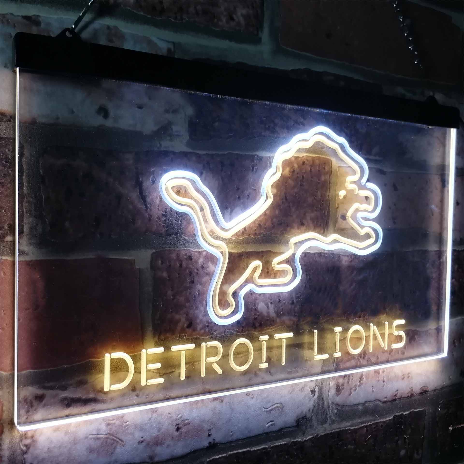 Detroit Lions LED Neon Sign