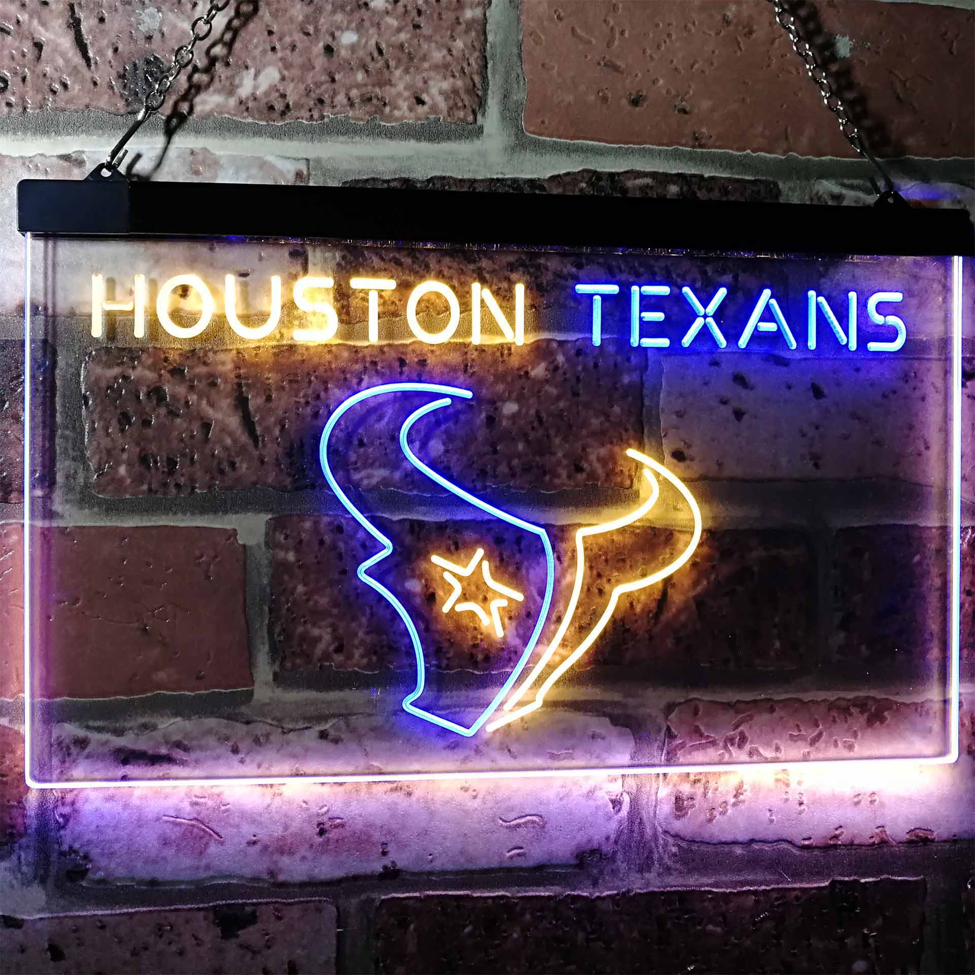 Houston Texans Football Bar LED Neon Sign