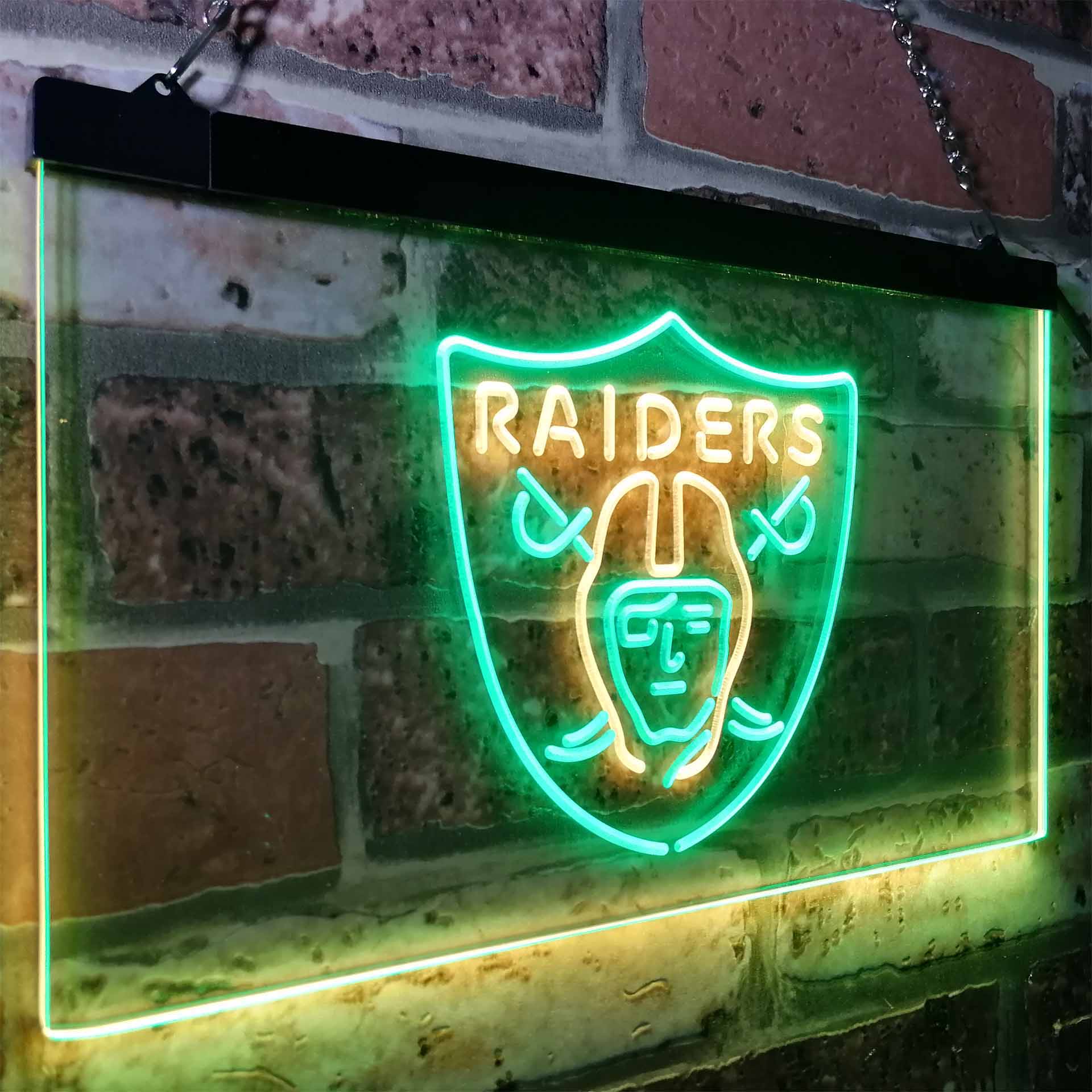 Oakland Raiders Sports Bar LED Neon Sign